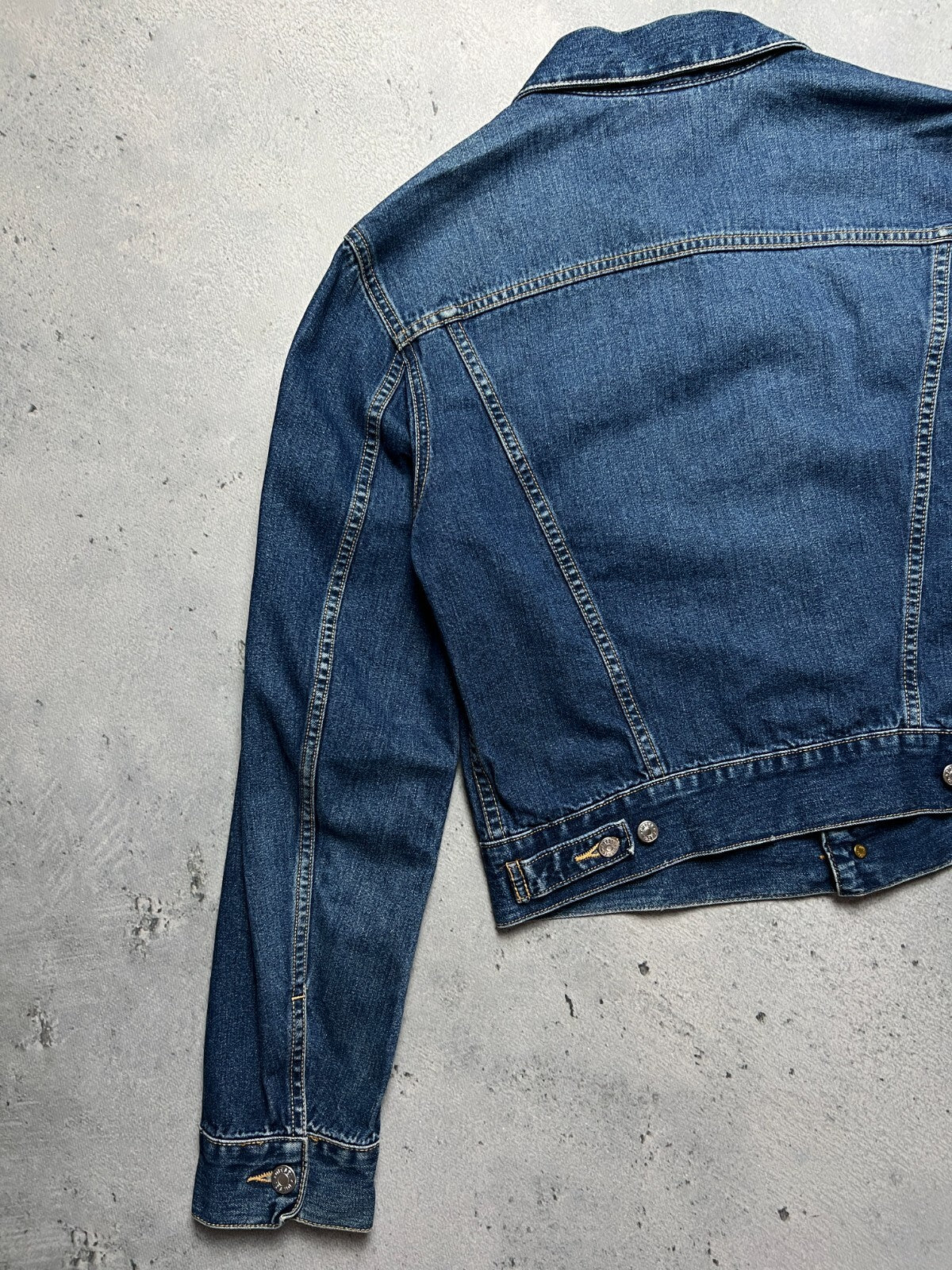 Diesel Vintage Faded Cropped Western Denim Jacket USA y2k 90