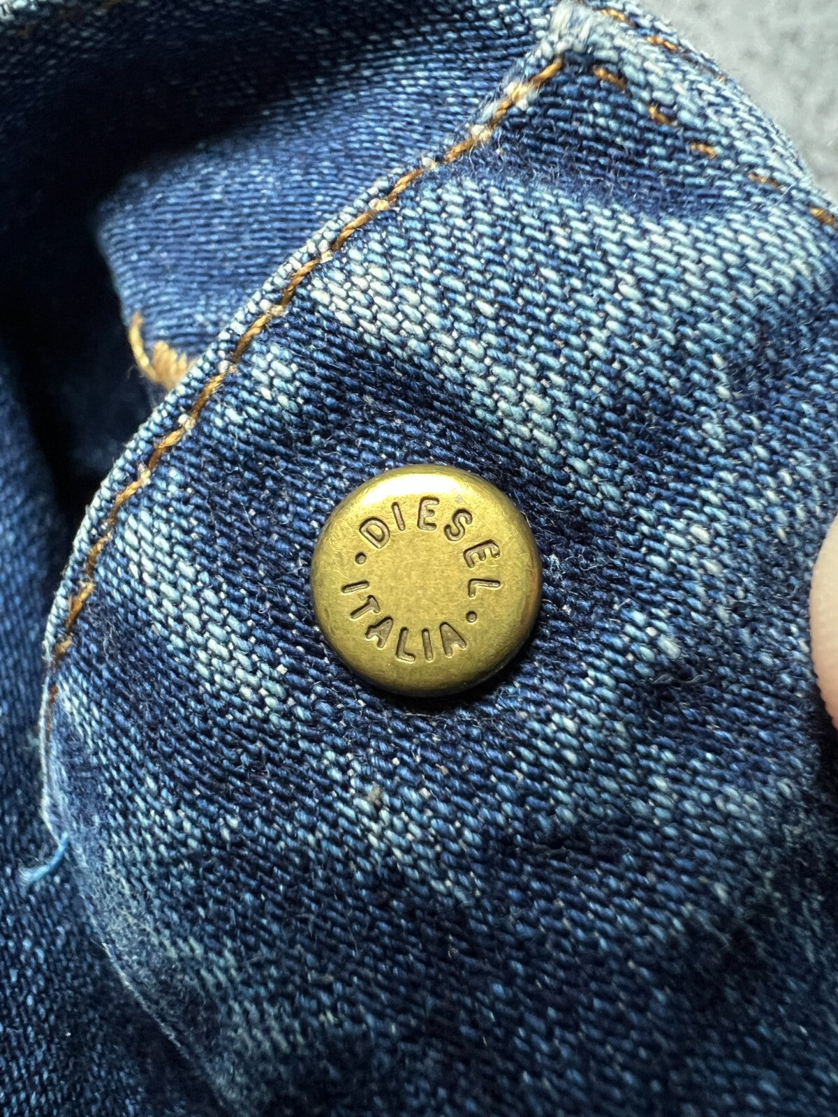 Diesel Vintage Faded Cropped Western Denim Jacket USA y2k 90