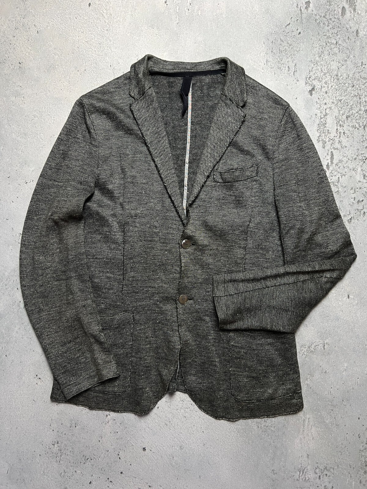 Harris Wharf London Rare Herringbone Linen Cotton Lux Blazer