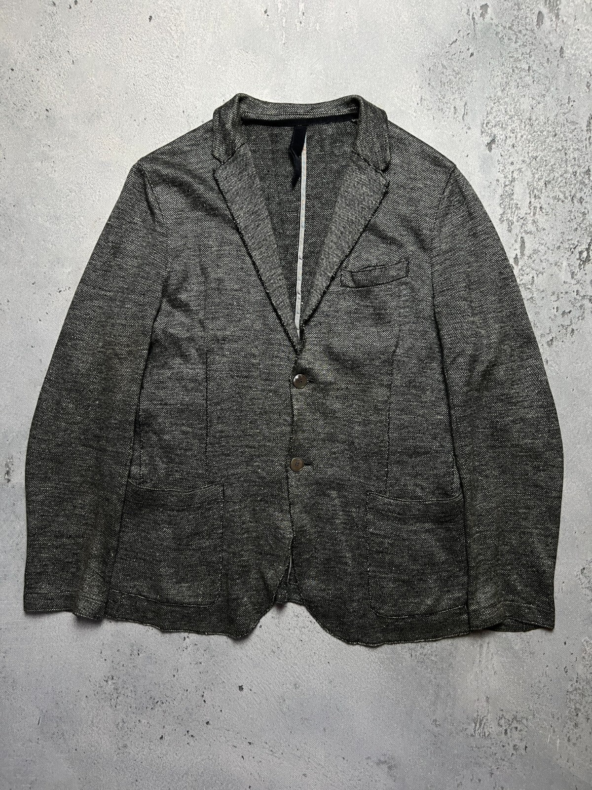 Harris Wharf London Rare Herringbone Linen Cotton Lux Blazer