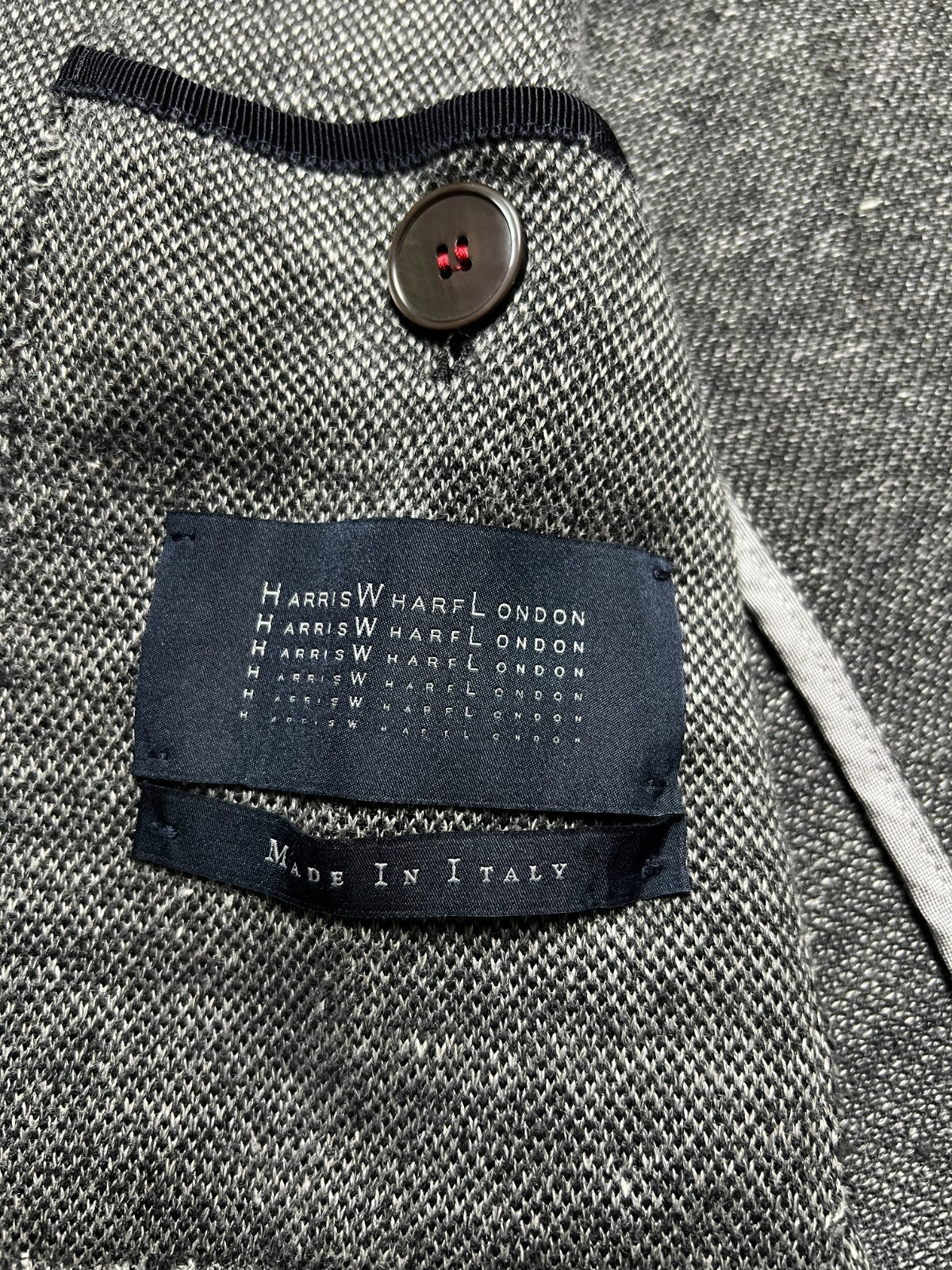 Harris Wharf London Rare Herringbone Linen Cotton Lux Blazer