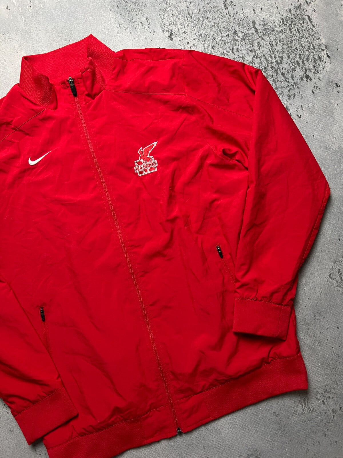 Nike Seattle Seahawks Light Track Jacket Windbreaker y2k USA