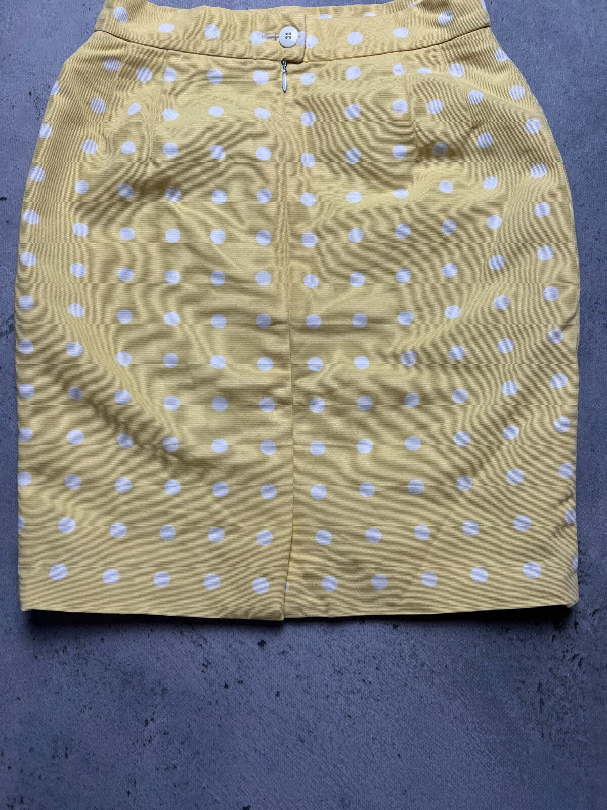 Vintage Polka dot Pencil skirt Escada 90s 80s Rare