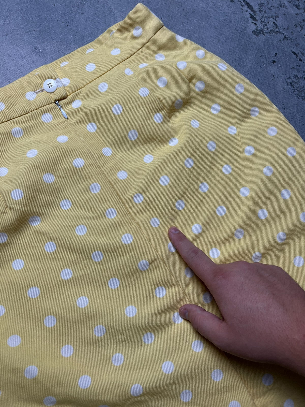 Vintage Polka dot Pencil skirt Escada 90s 80s Rare