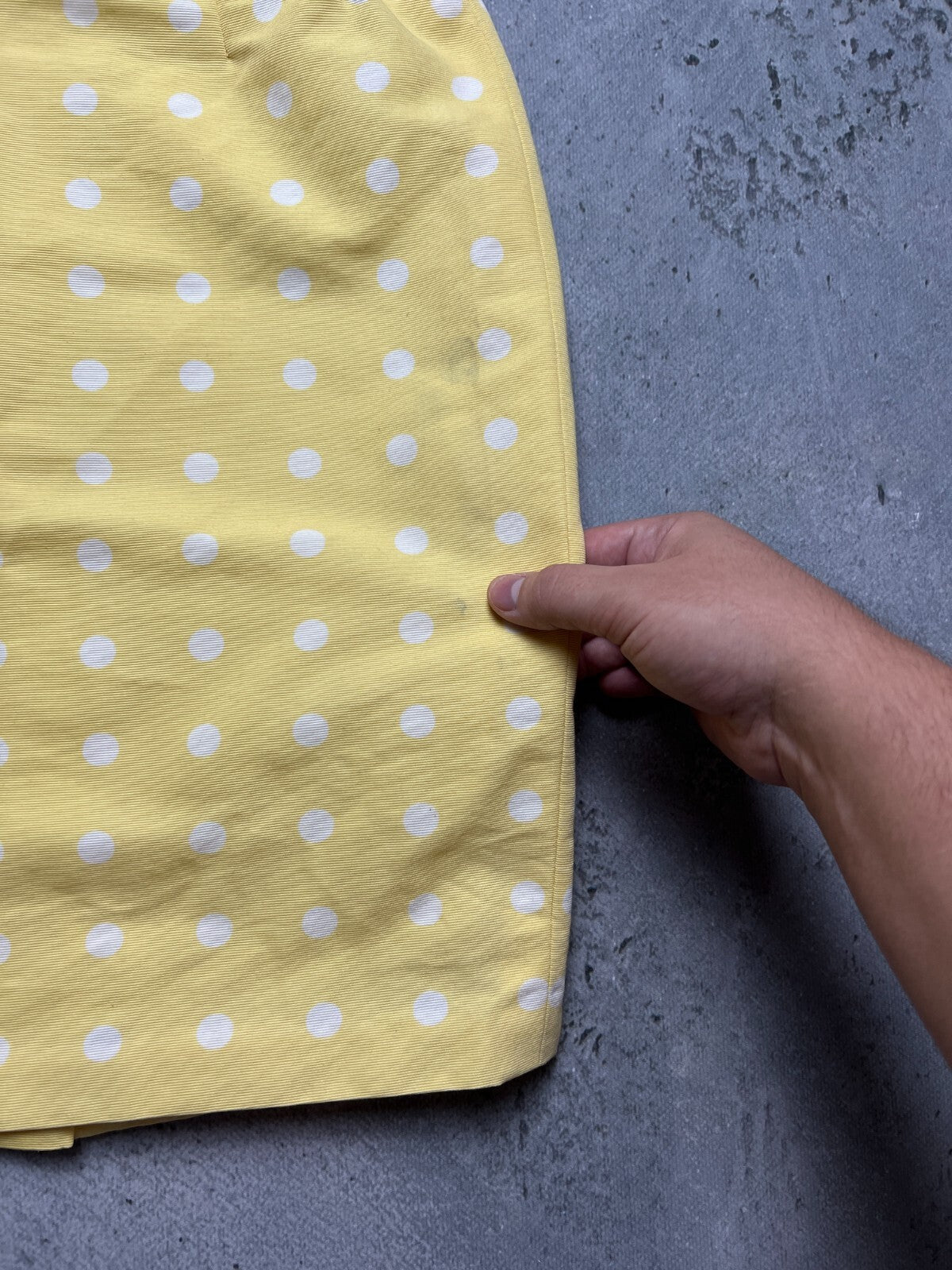 Vintage Polka dot Pencil skirt Escada 90s 80s Rare