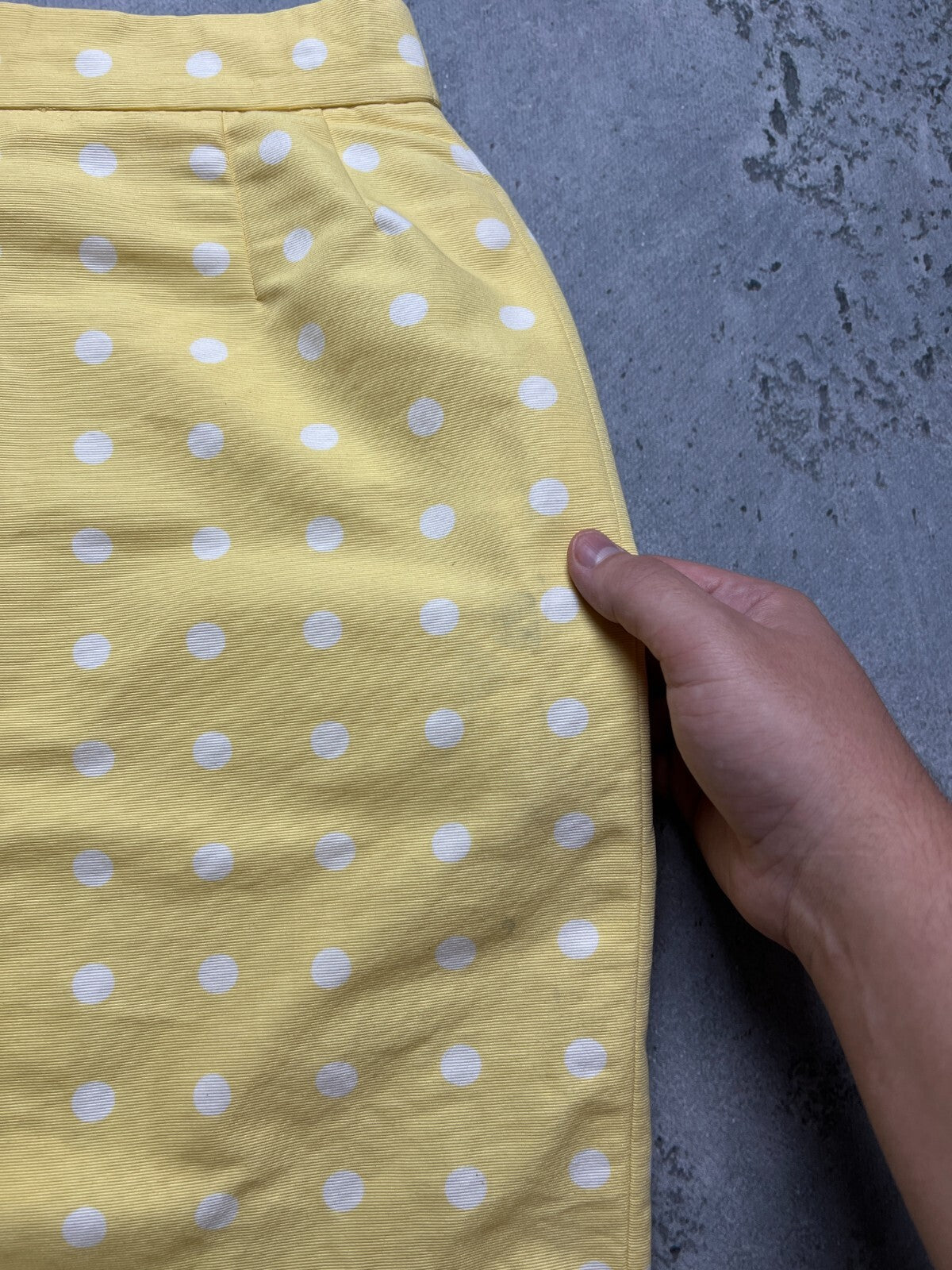 Vintage Polka dot Pencil skirt Escada 90s 80s Rare