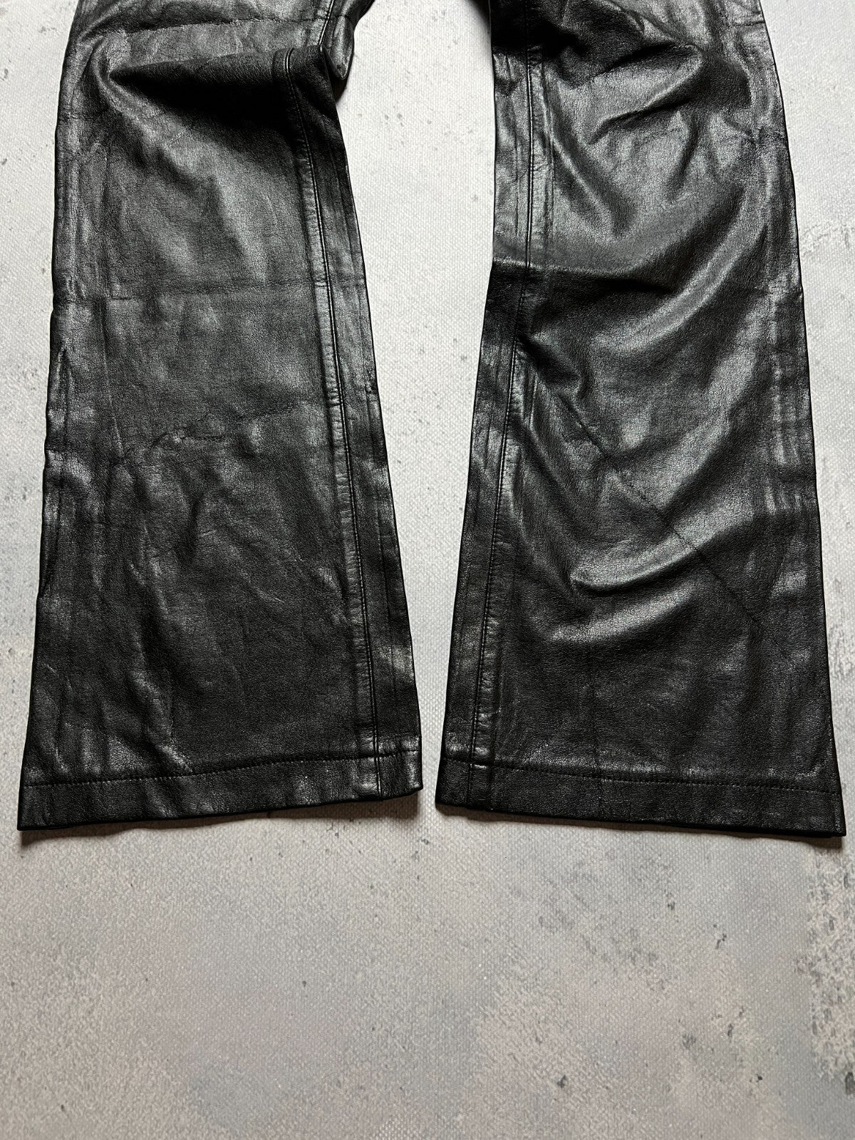 Miss Sixty Faux Leather Flared Pants Luxury Archive 90s y2k