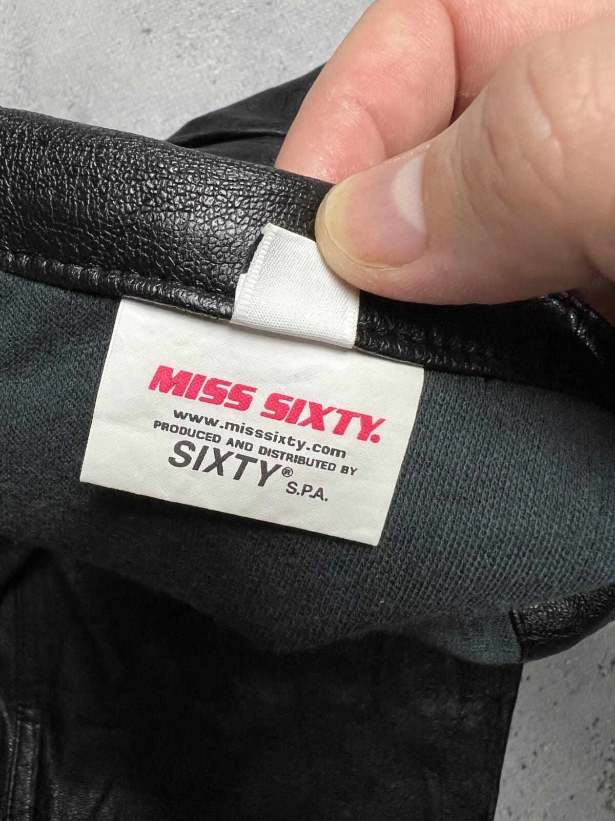 Miss Sixty Faux Leather Flared Pants Luxury Archive 90s y2k