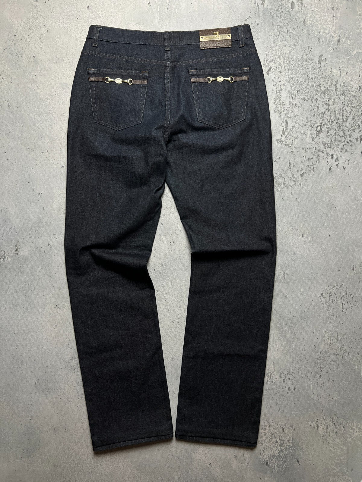 Rare Vintage Trussardi Denim Luxury Dark Blue Archive Jeans