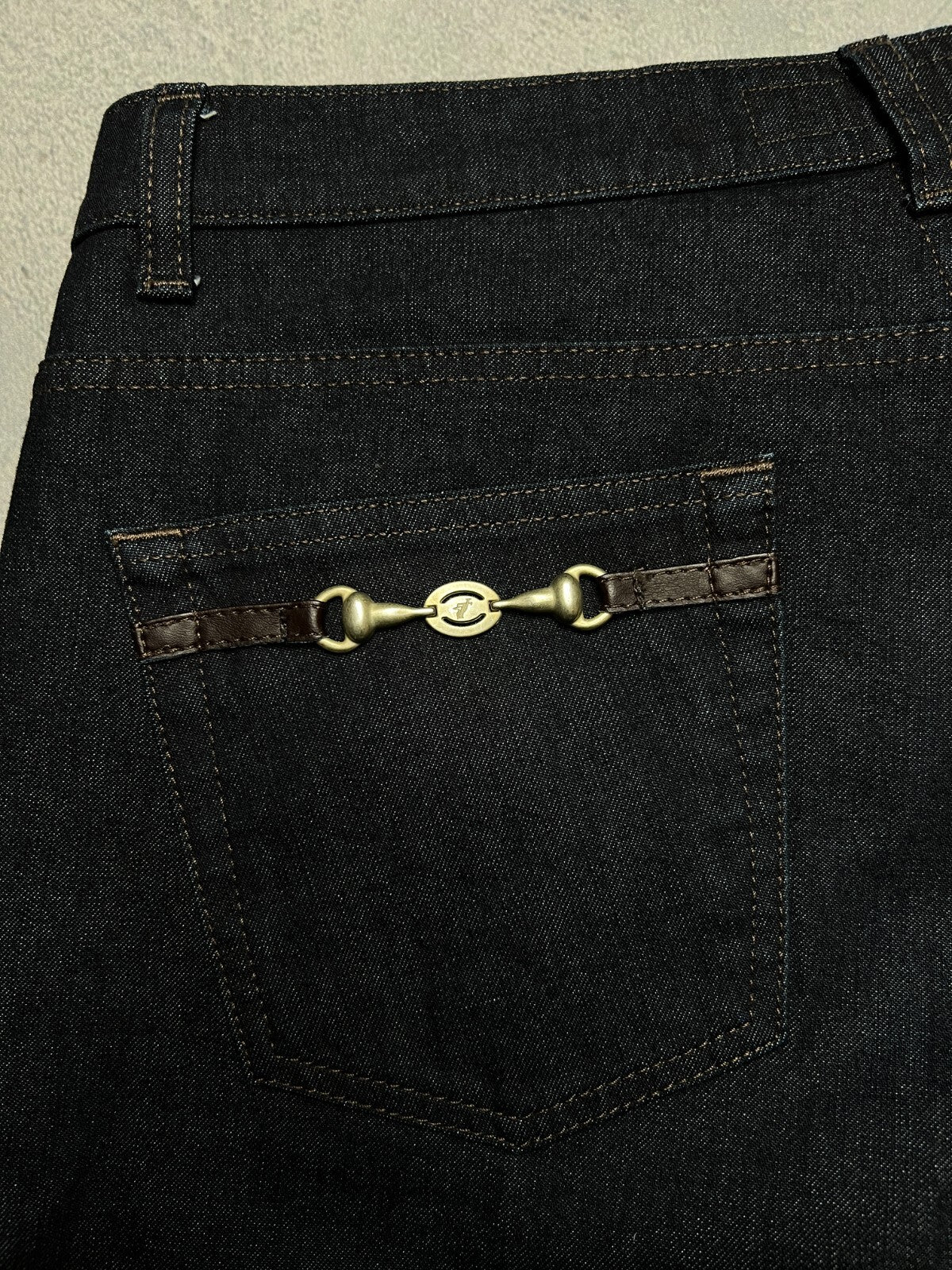 Rare Vintage Trussardi Denim Luxury Dark Blue Archive Jeans
