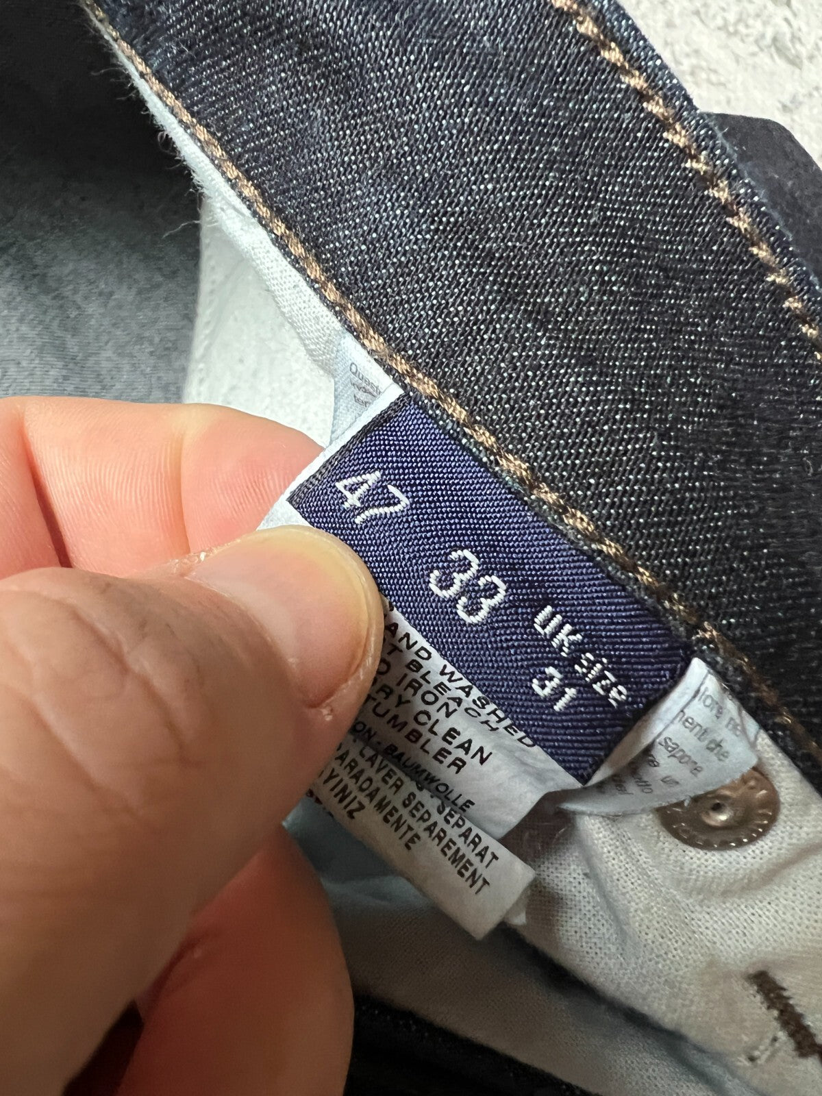 Rare Vintage Trussardi Denim Luxury Dark Blue Archive Jeans