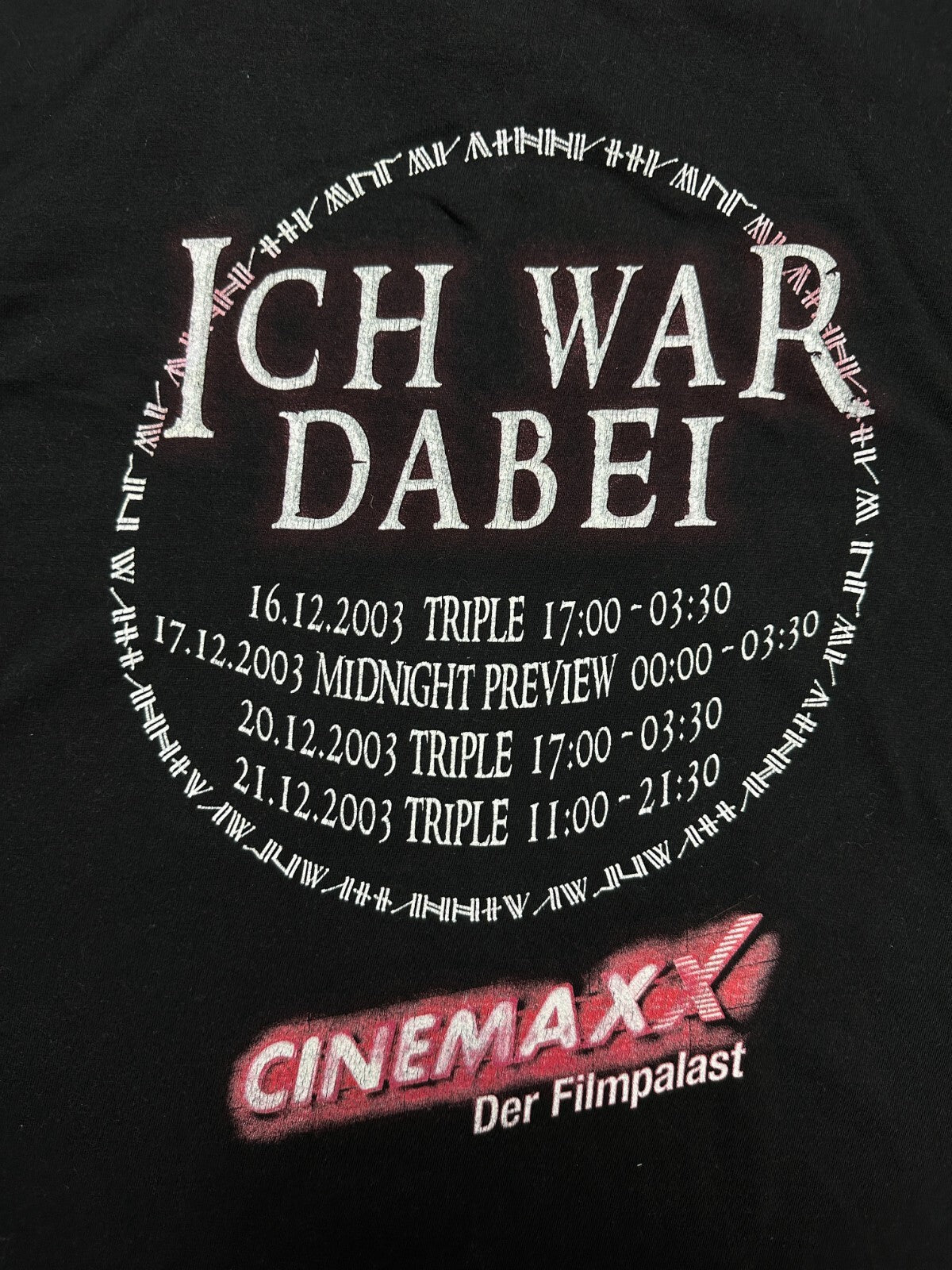 Vintage 2003 Lord of The Rings Promo Tee Cinemax 00s Movie
