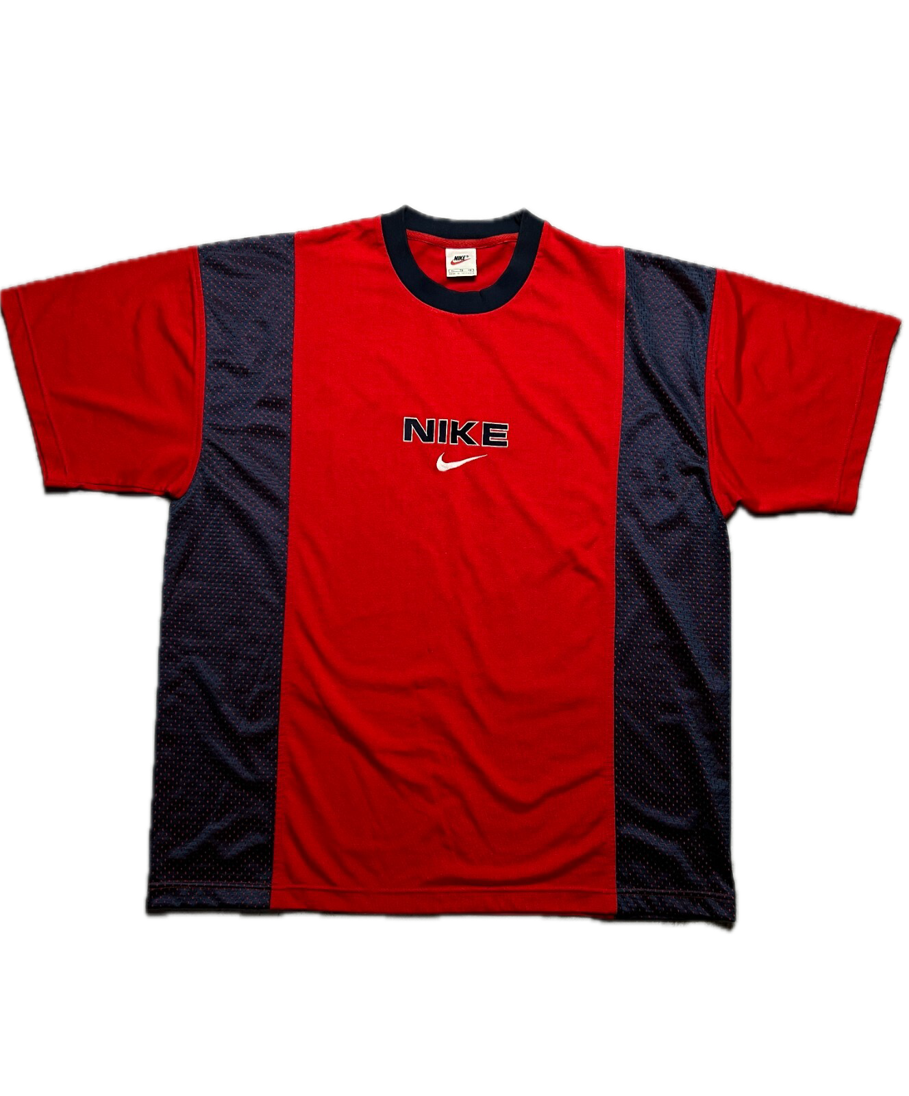 Nike tee Vintage 90s Nike Central Logo Swoosh T-shirt y2k
