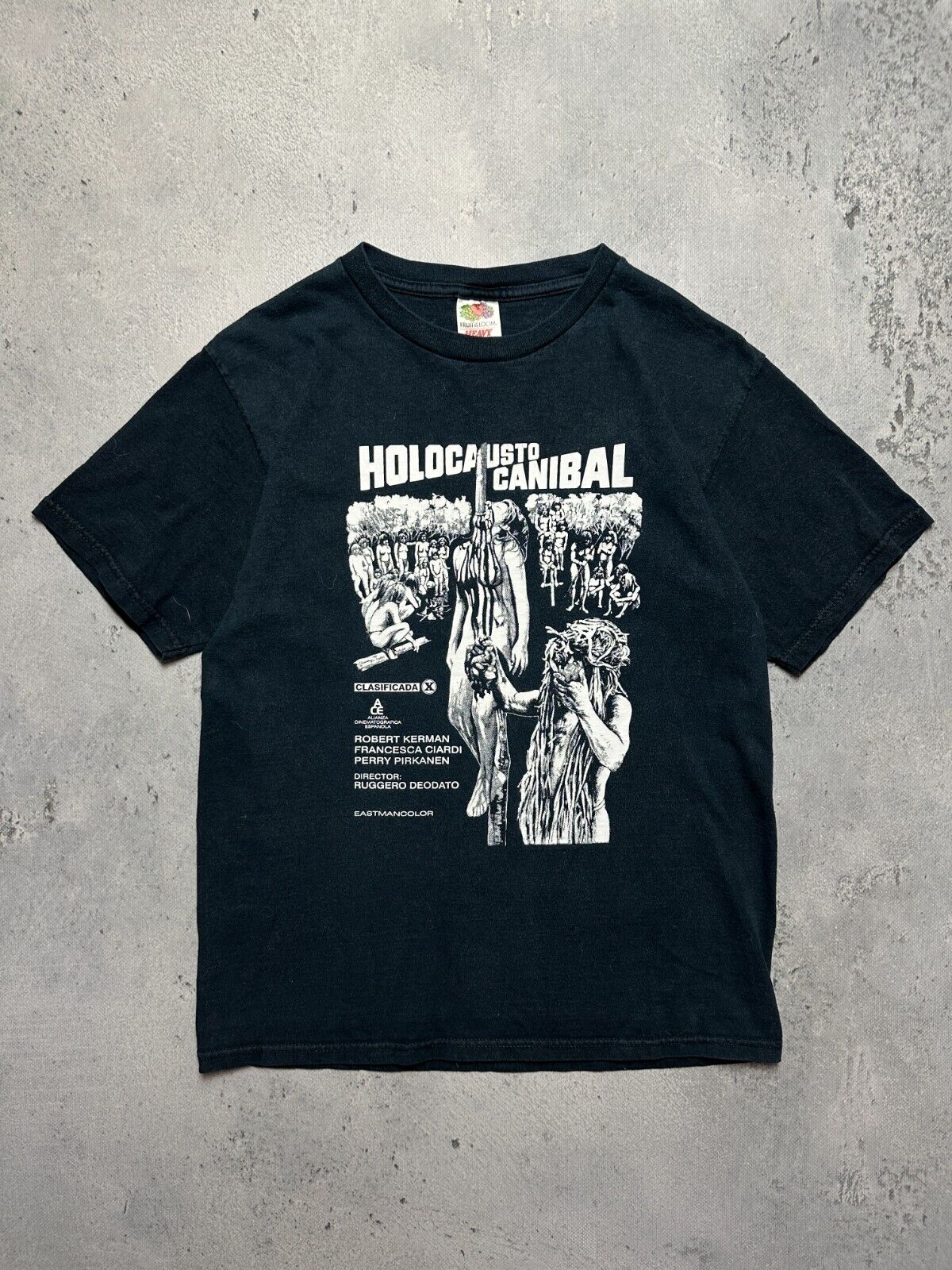 Vintage Cannibal Holocaust Horror Movie Promo T-Shirt Tee