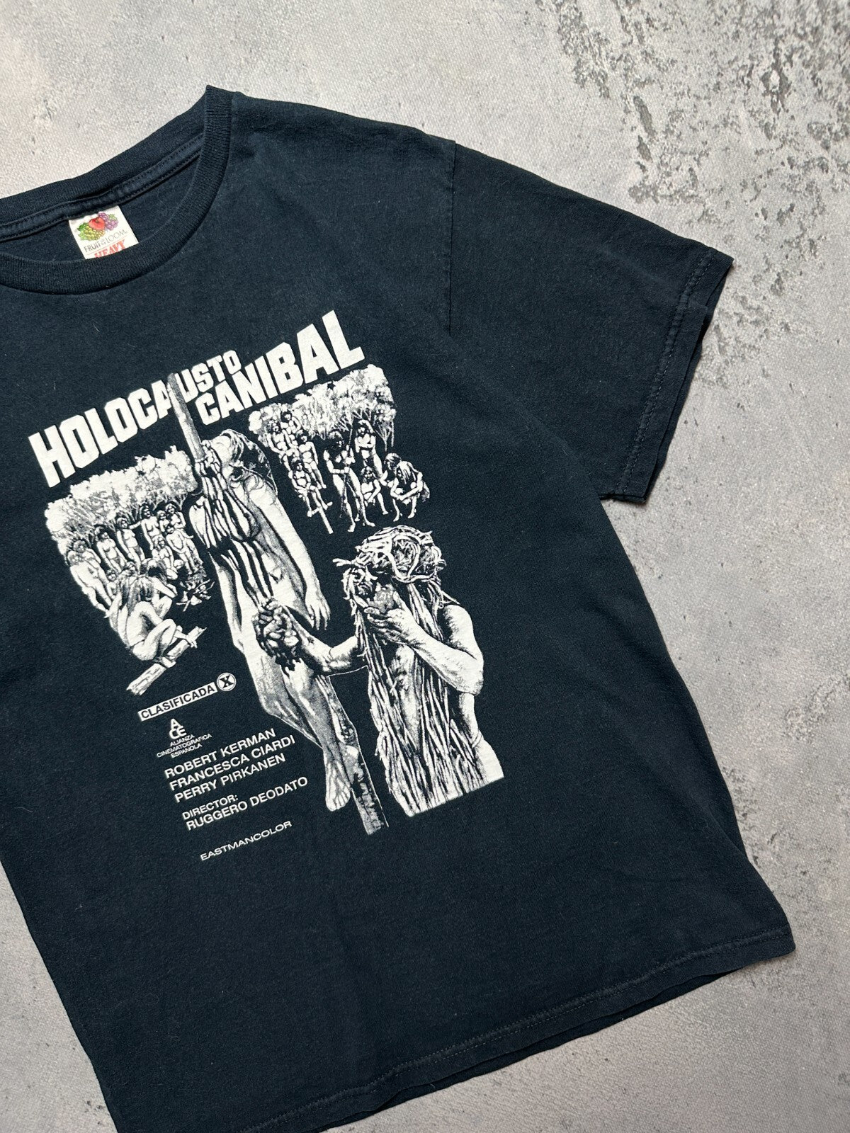 Vintage Cannibal Holocaust Horror Movie Promo T-Shirt Tee