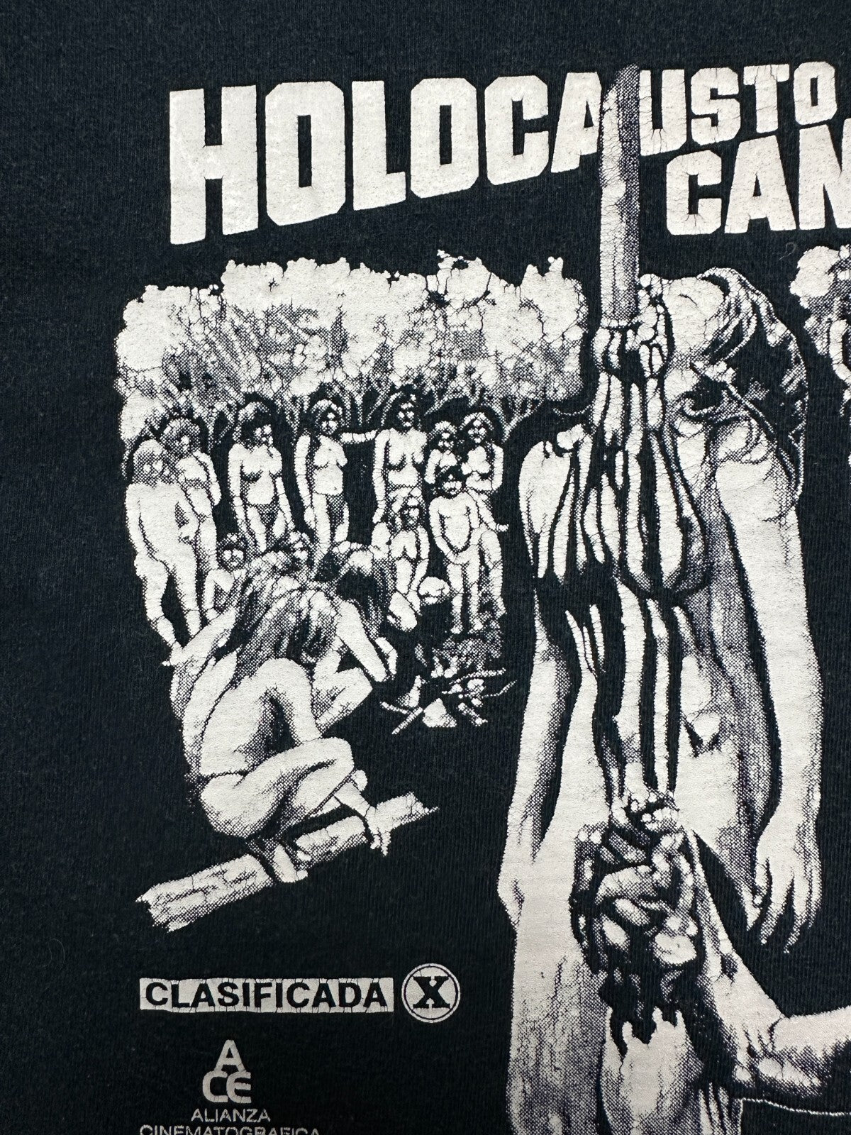 Vintage Cannibal Holocaust Horror Movie Promo T-Shirt Tee