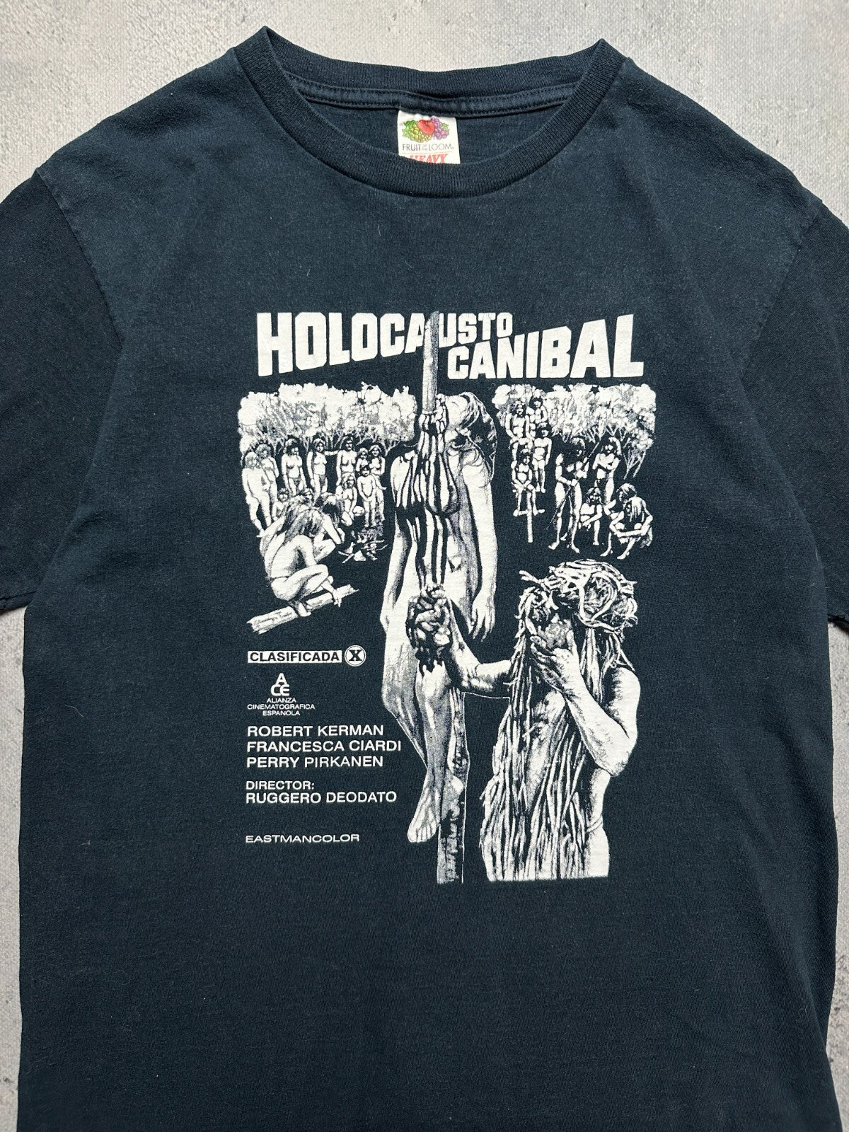 Vintage Cannibal Holocaust Horror Movie Promo T-Shirt Tee
