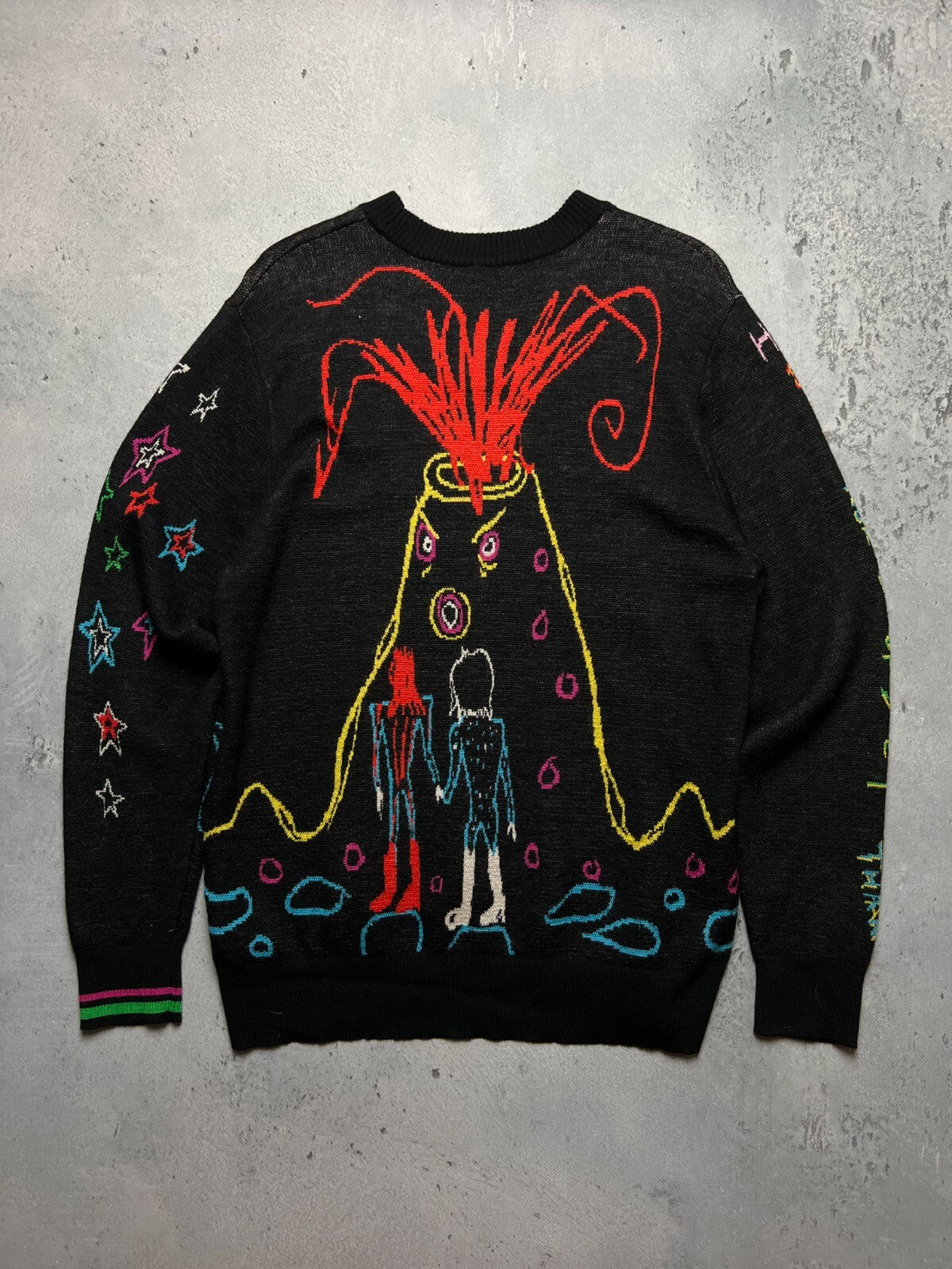 Wah Wah David Bowie Noel Fielding Retro Rare Abstract Sweater