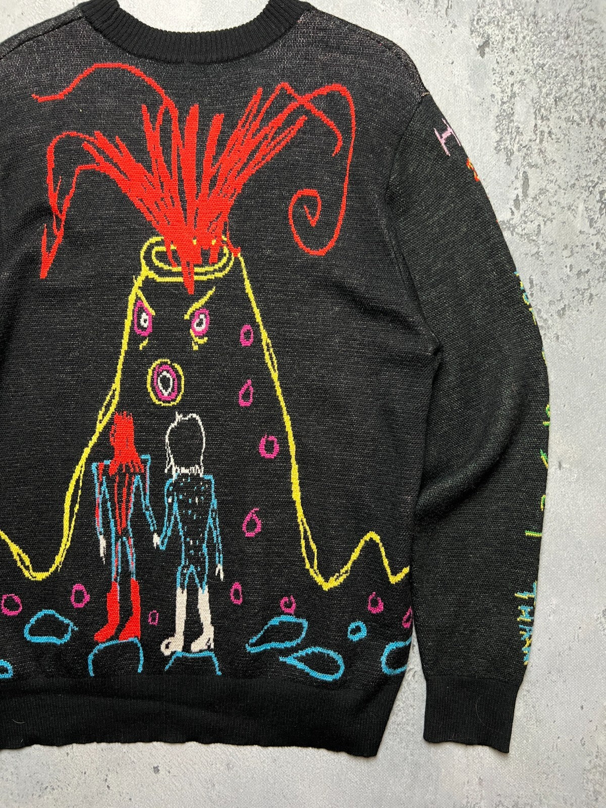 Wah Wah David Bowie Noel Fielding Retro Rare Abstract Sweater