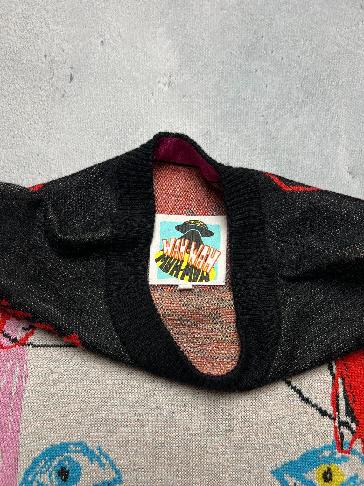 Wah Wah David Bowie Noel Fielding Retro Rare Abstract Sweater