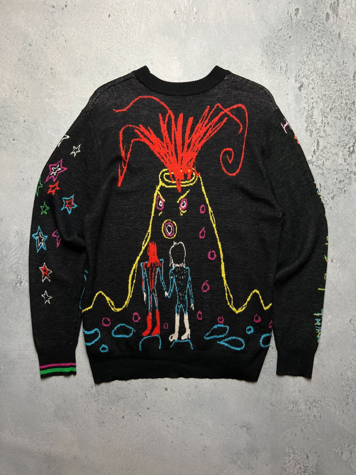 Wah Wah David Bowie Noel Fielding Retro Rare Abstract Sweater