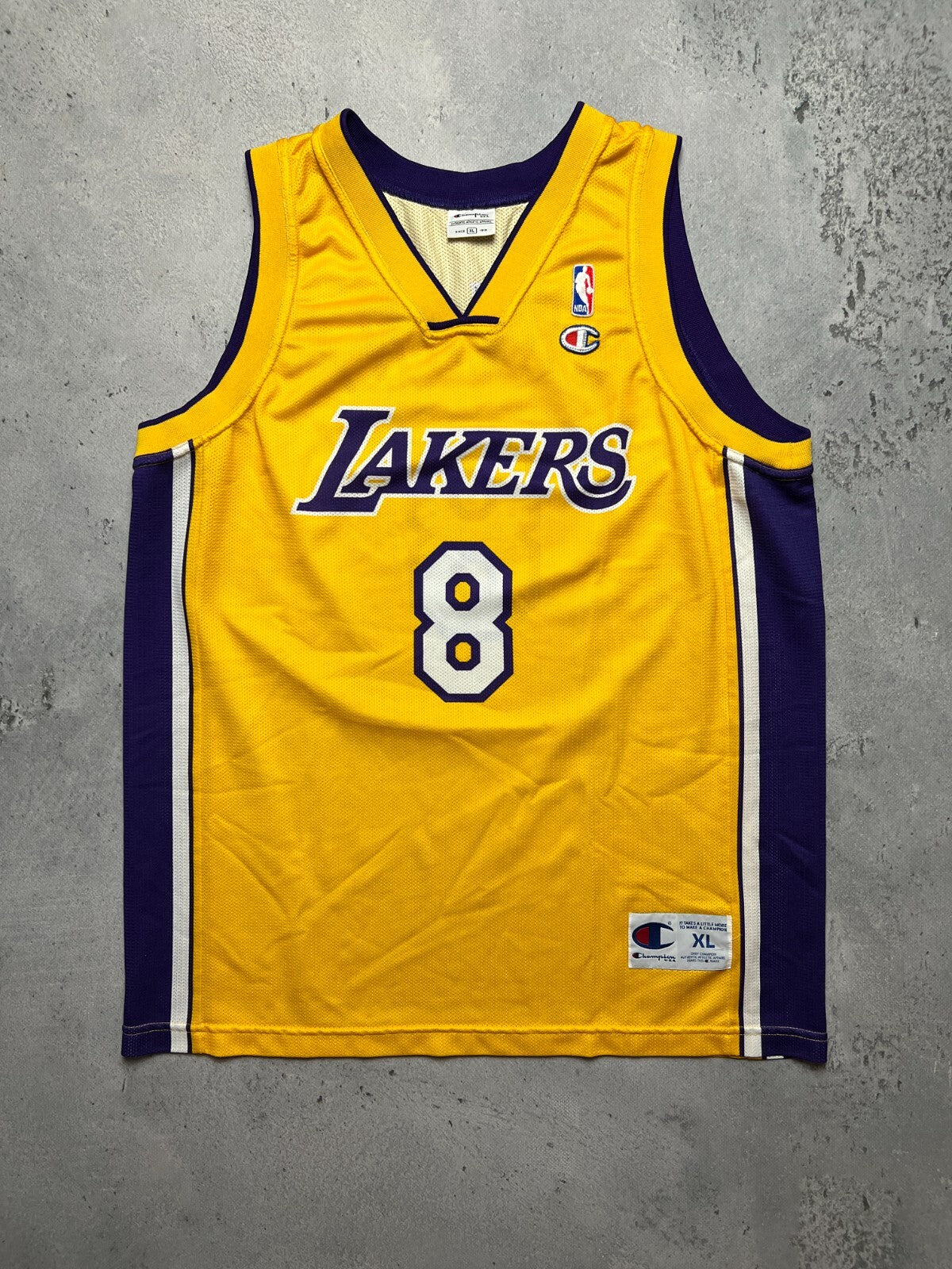 Vintage RARE Kobe Bryant #8 Lakers NBA Champion Jersey USA