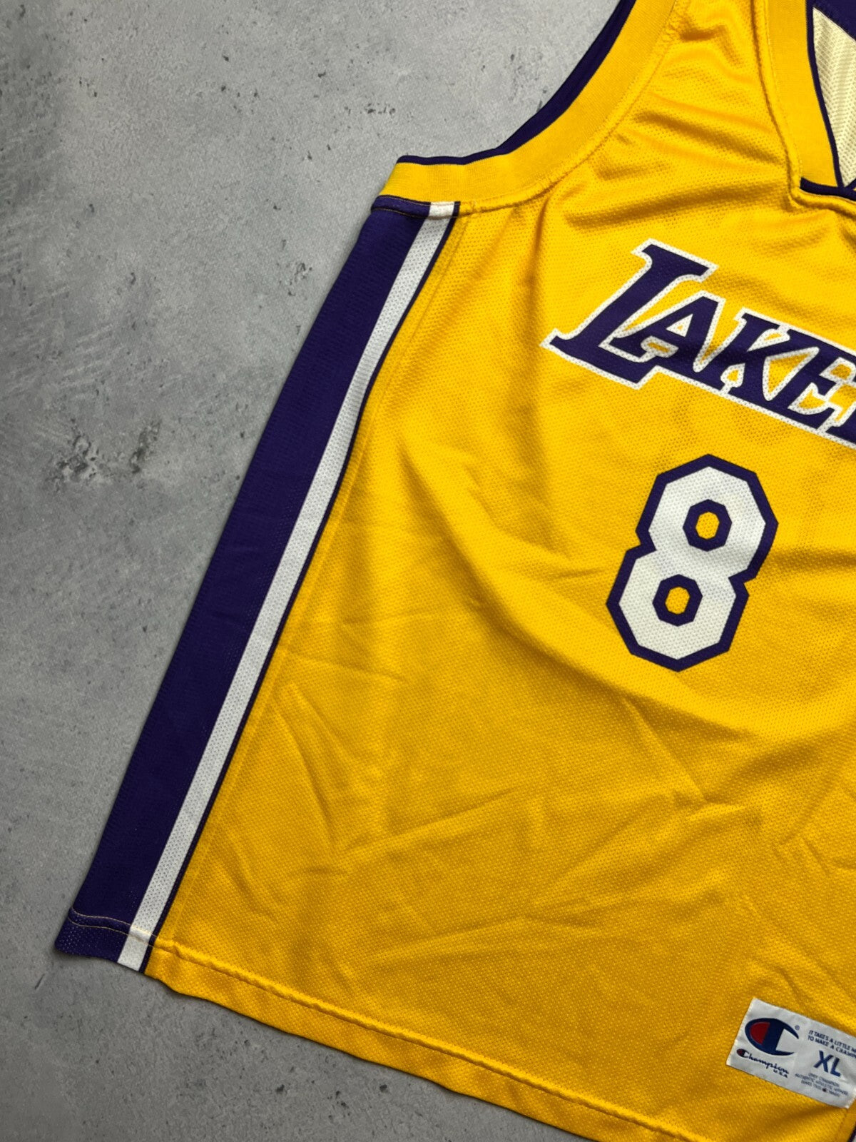Vintage RARE Kobe Bryant #8 Lakers NBA Champion Jersey USA