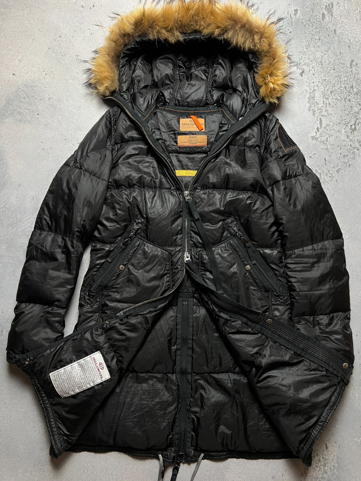 Parajumpers Jacket Long Bear Parka Puffer Fur Down Jacket