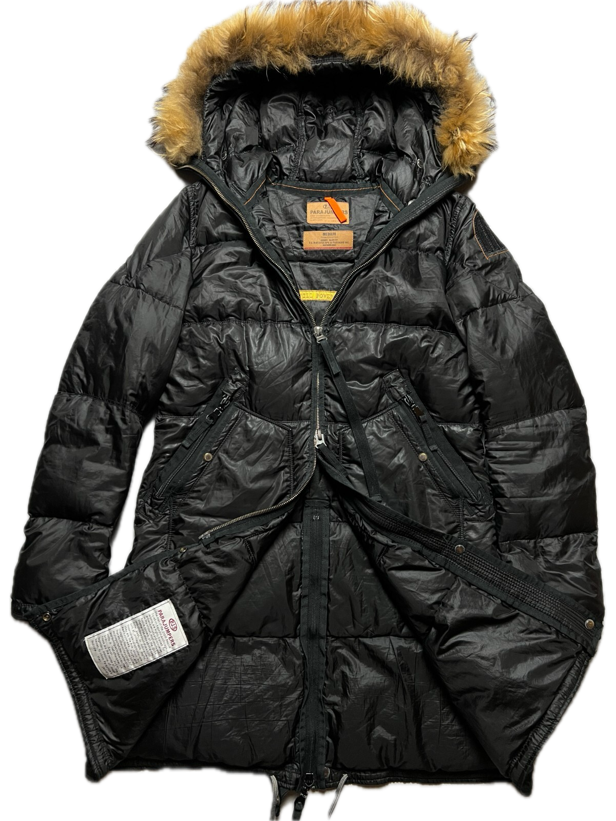 Parajumpers Jacket Long Bear Parka Puffer Fur Down Jacket