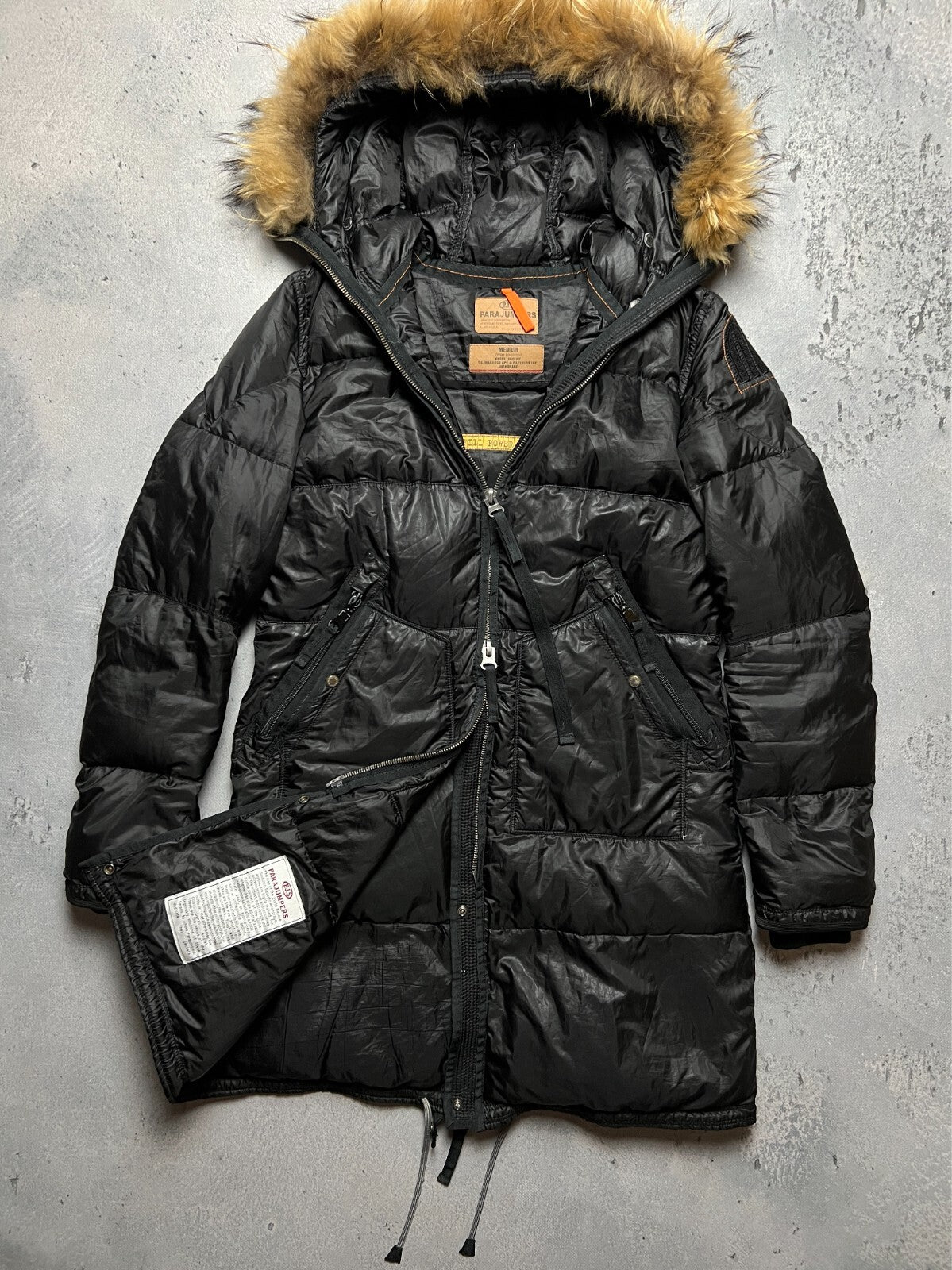 Parajumpers Jacket Long Bear Parka Puffer Fur Down Jacket