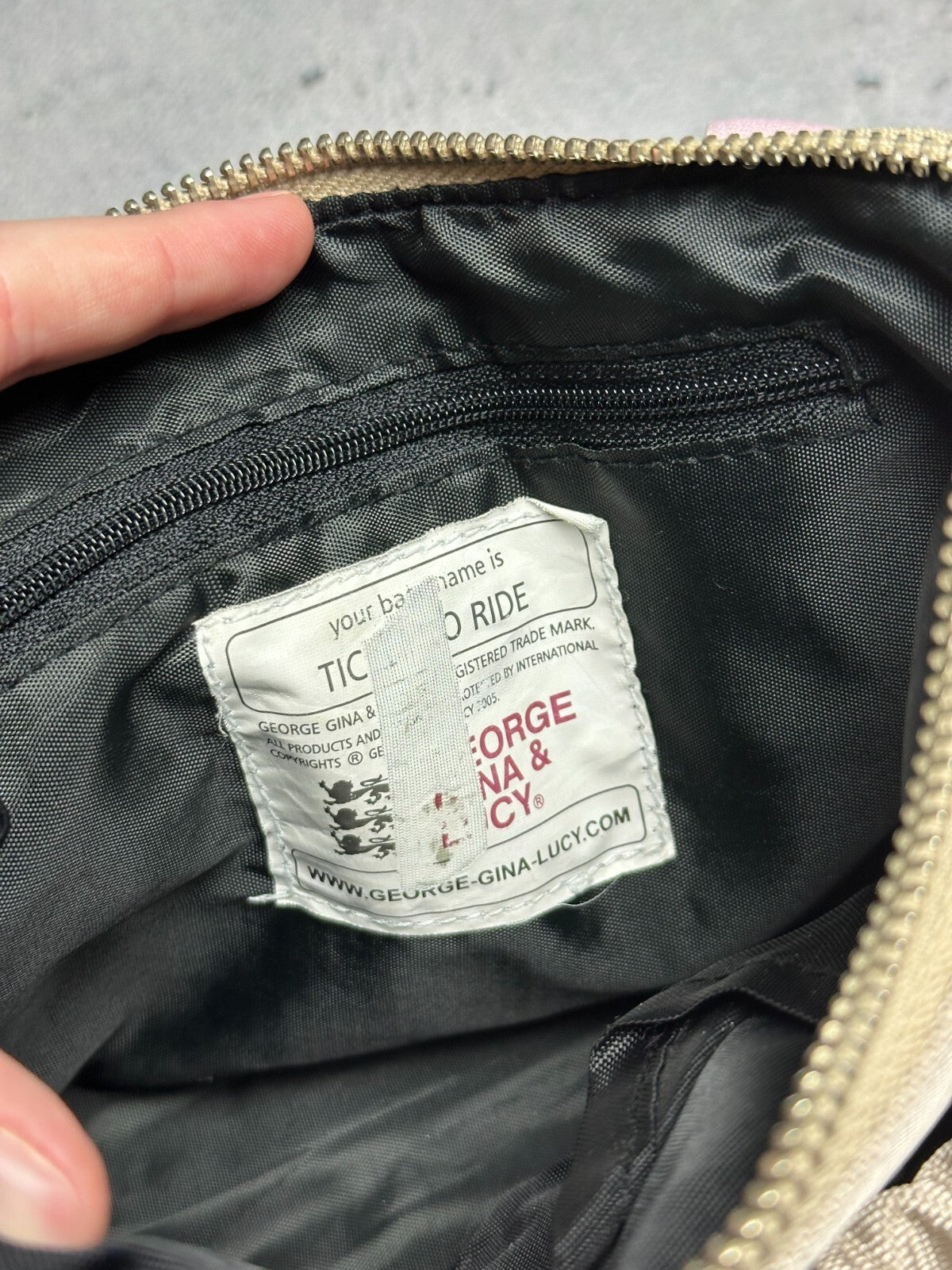 George Gina & Lucy Ticket To Ride VTG Bag GGL y2k 90s 00s