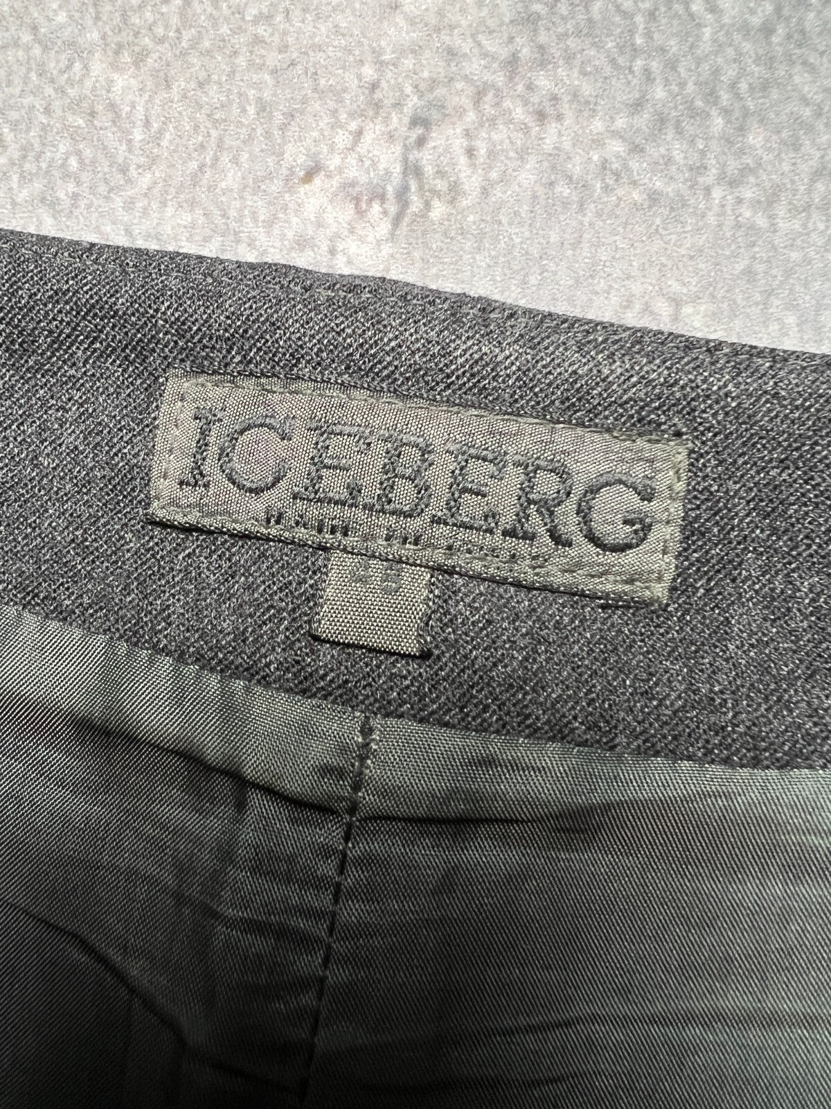 Iceberg Vintage Asymmetry Wool Maxi Skirt Archive Rare Italy