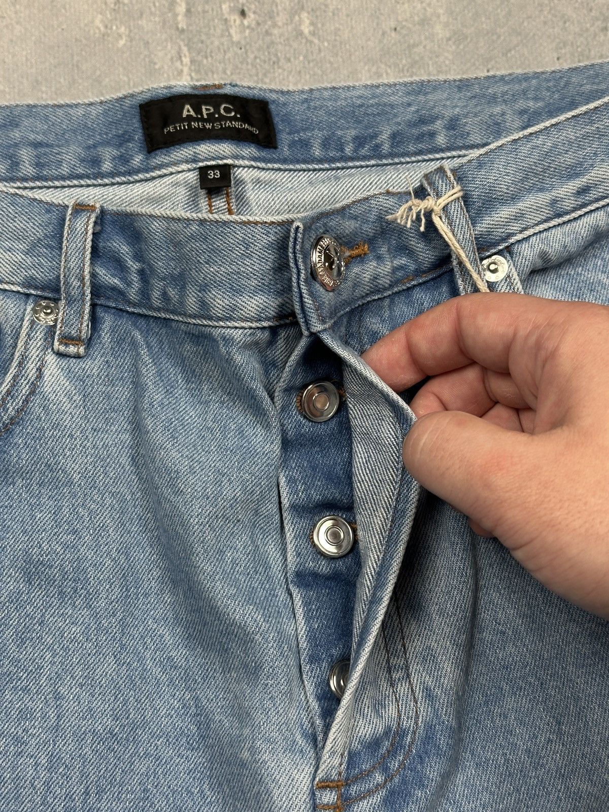 APC Petit New Standard Indigo Selvedge Denim Pants Lux Jeans