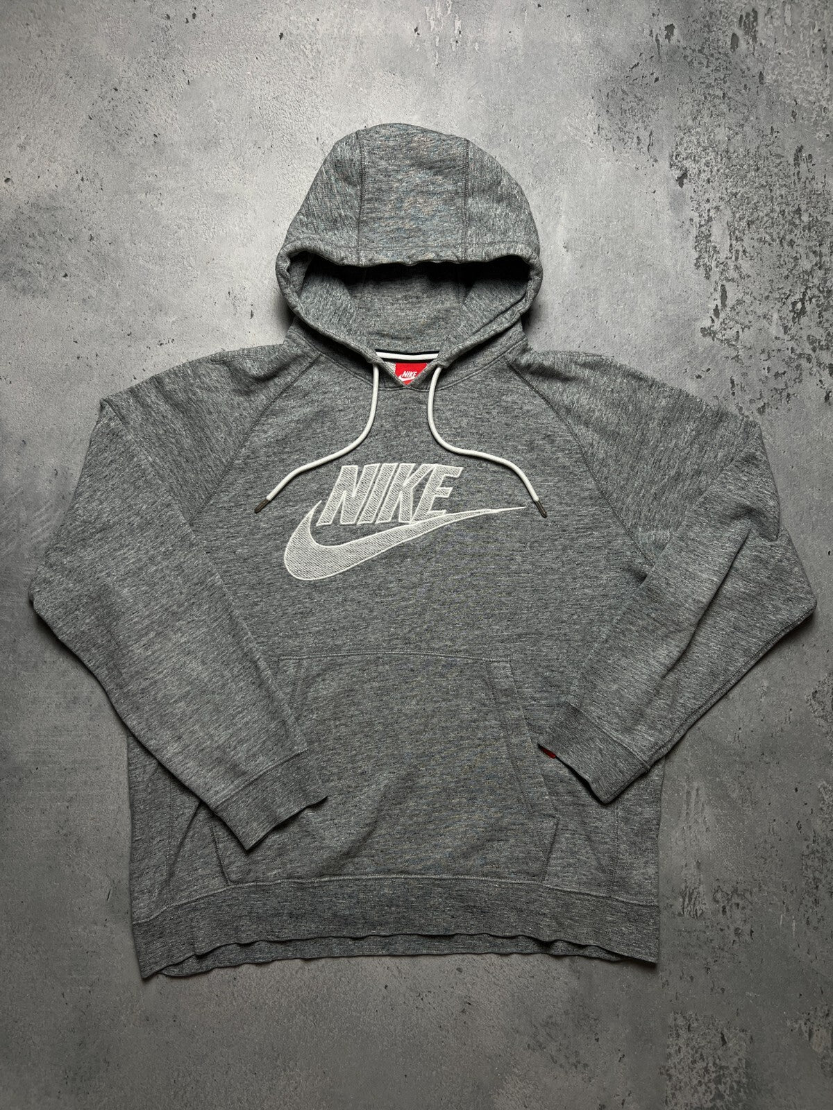 Nike vintage hoodie center swoosh logo spellout y2k crew USA
