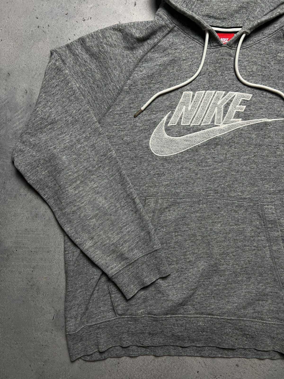 Nike vintage hoodie center swoosh logo spellout y2k crew USA