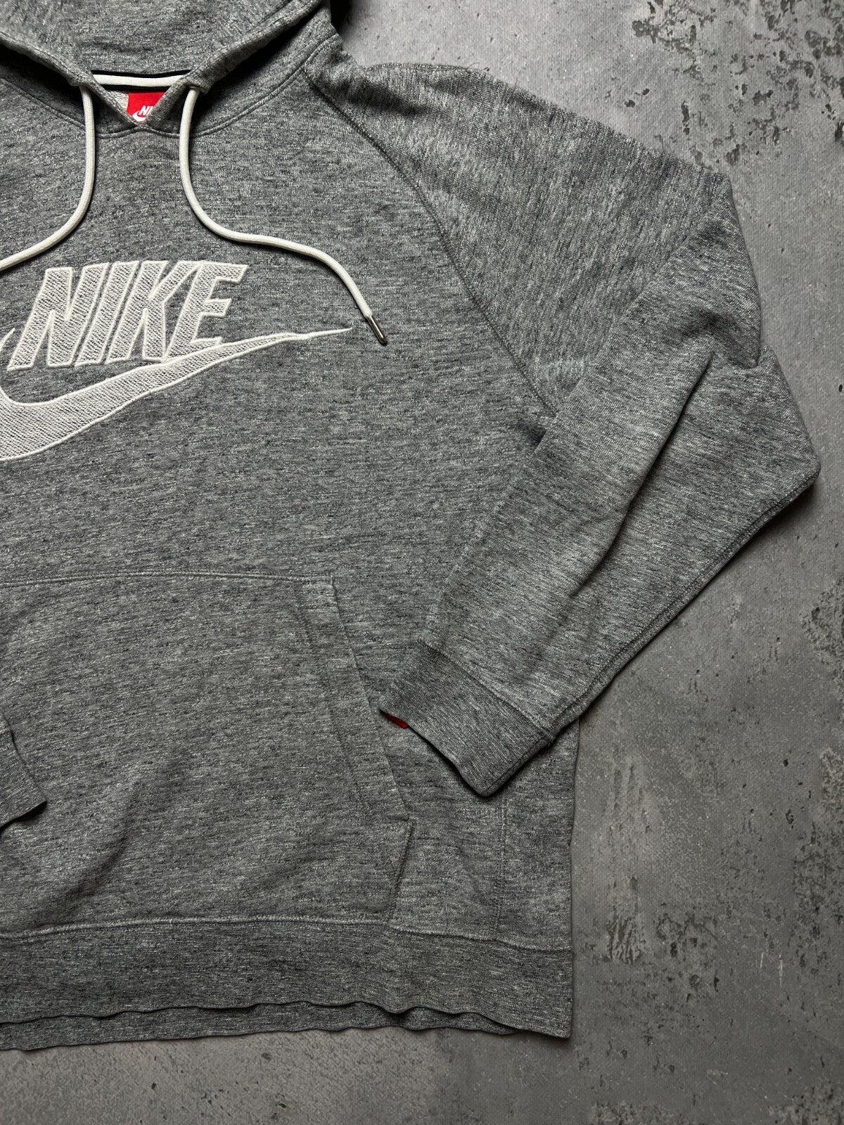 Nike vintage hoodie center swoosh logo spellout y2k crew USA