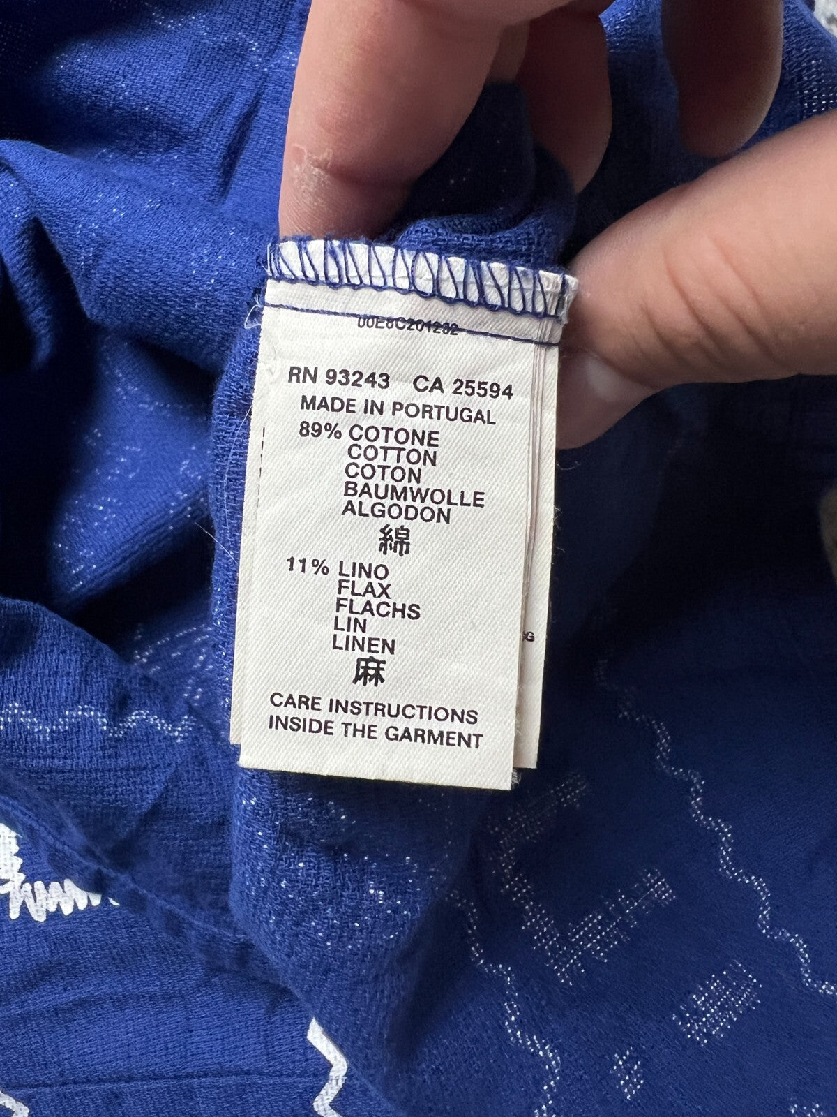 Rare Diesel Hawaiian Native Patterns Cotton Blend Shirt