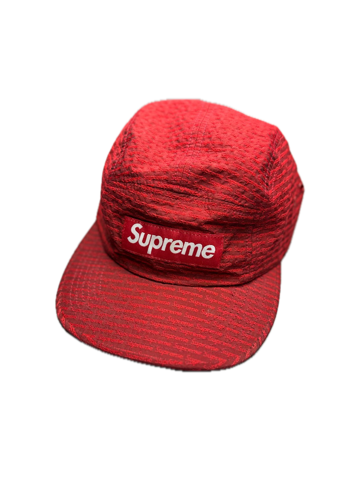 Supreme Repeater Camo Cap Red 5 Panel Hype Made In U.S.A y2k