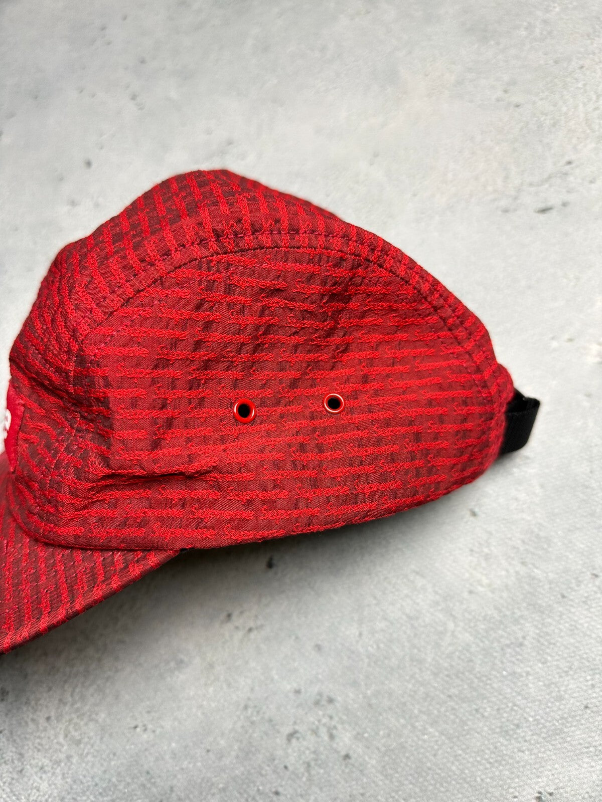 Supreme Repeater Camo Cap Red 5 Panel Hype Made In U.S.A y2k