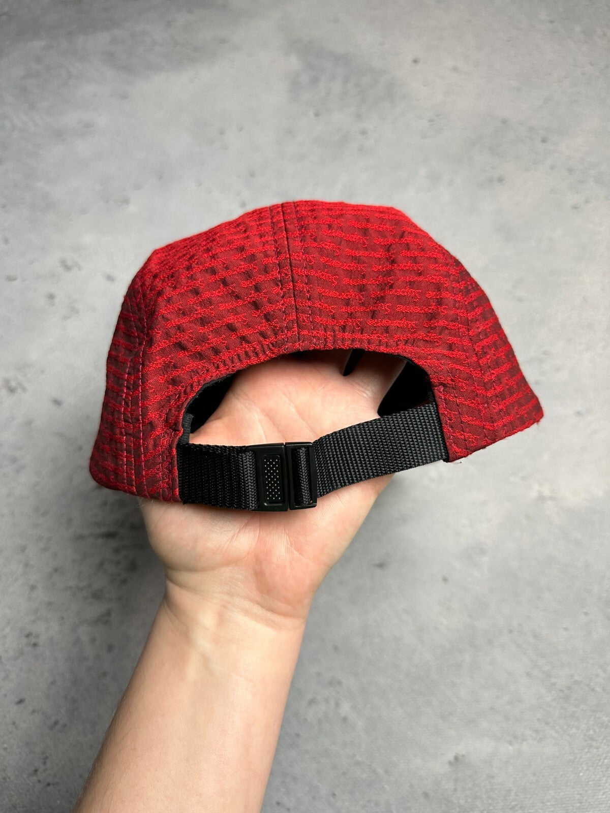 Supreme Repeater Camo Cap Red 5 Panel Hype Made In U.S.A y2k