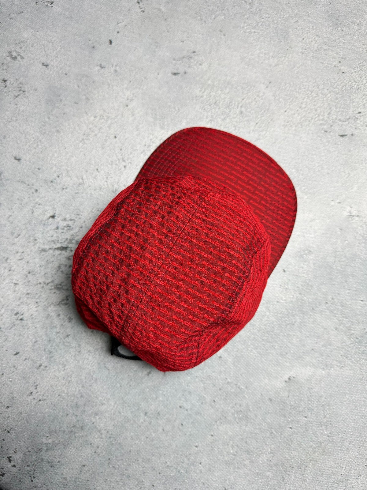 Supreme Repeater Camo Cap Red 5 Panel Hype Made In U.S.A y2k