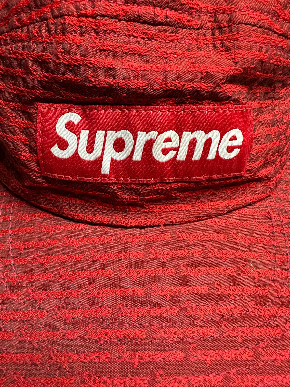 Supreme Repeater Camo Cap Red 5 Panel Hype Made In U.S.A y2k