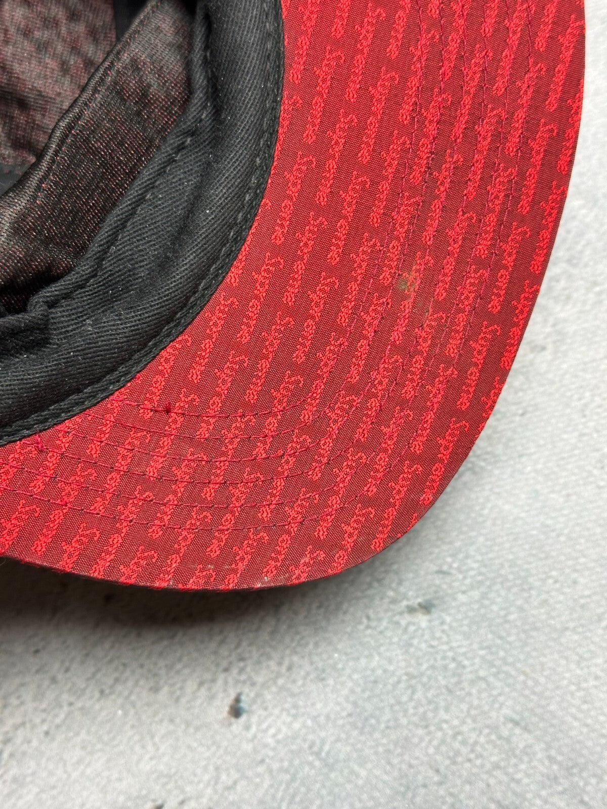 Supreme Repeater Camo Cap Red 5 Panel Hype Made In U.S.A y2k