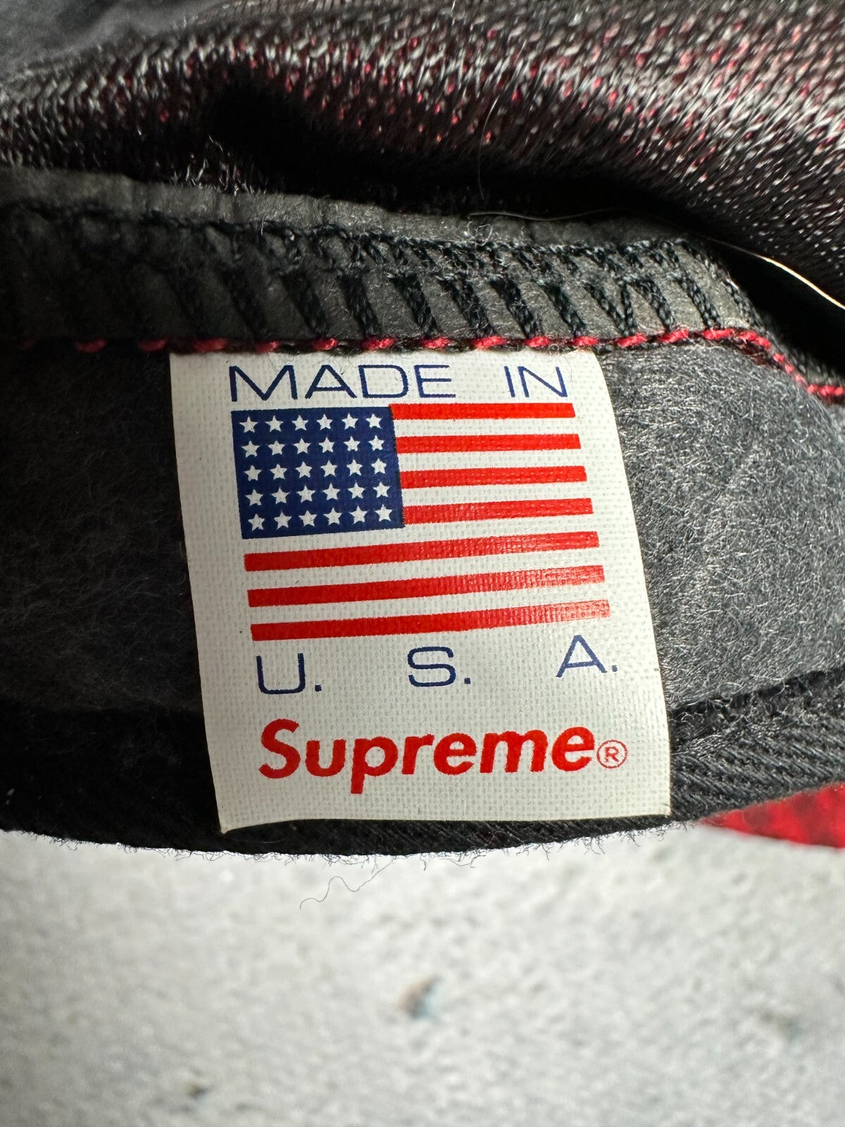 Supreme Repeater Camo Cap Red 5 Panel Hype Made In U.S.A y2k
