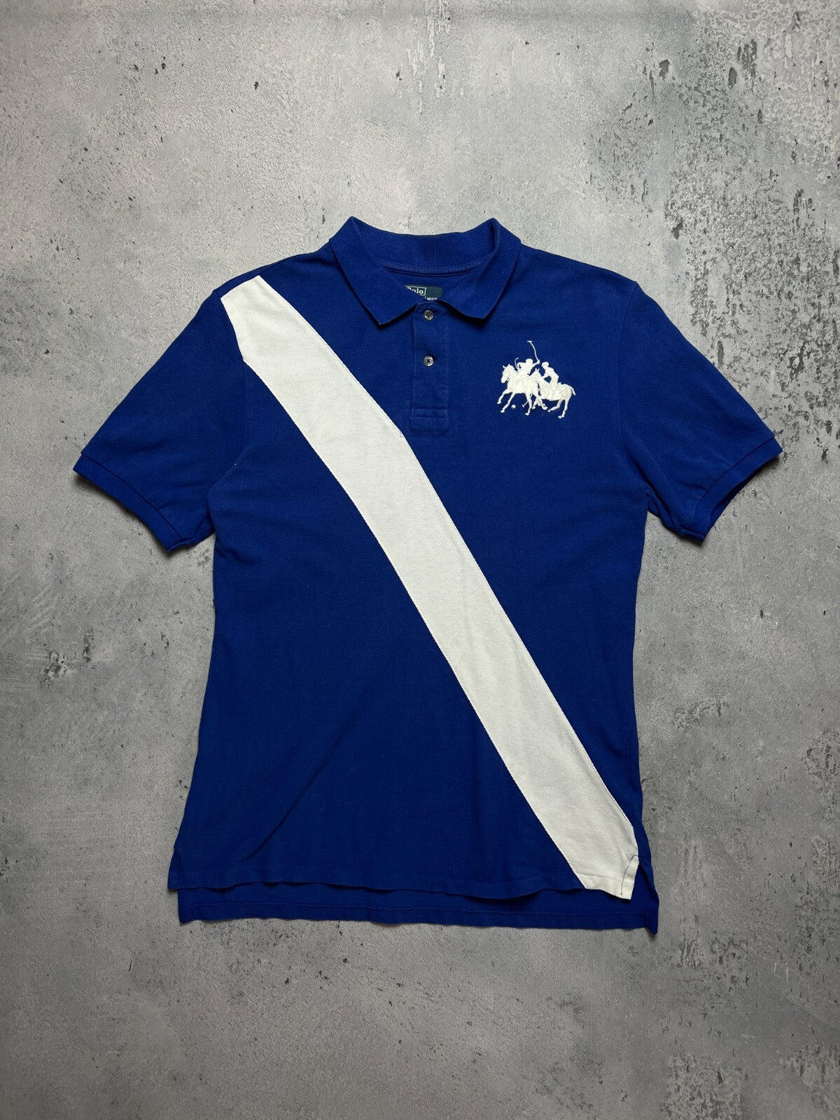 Vintage Polo Ralph Lauren Striped Rugby y2k Tee USA Rare 00s