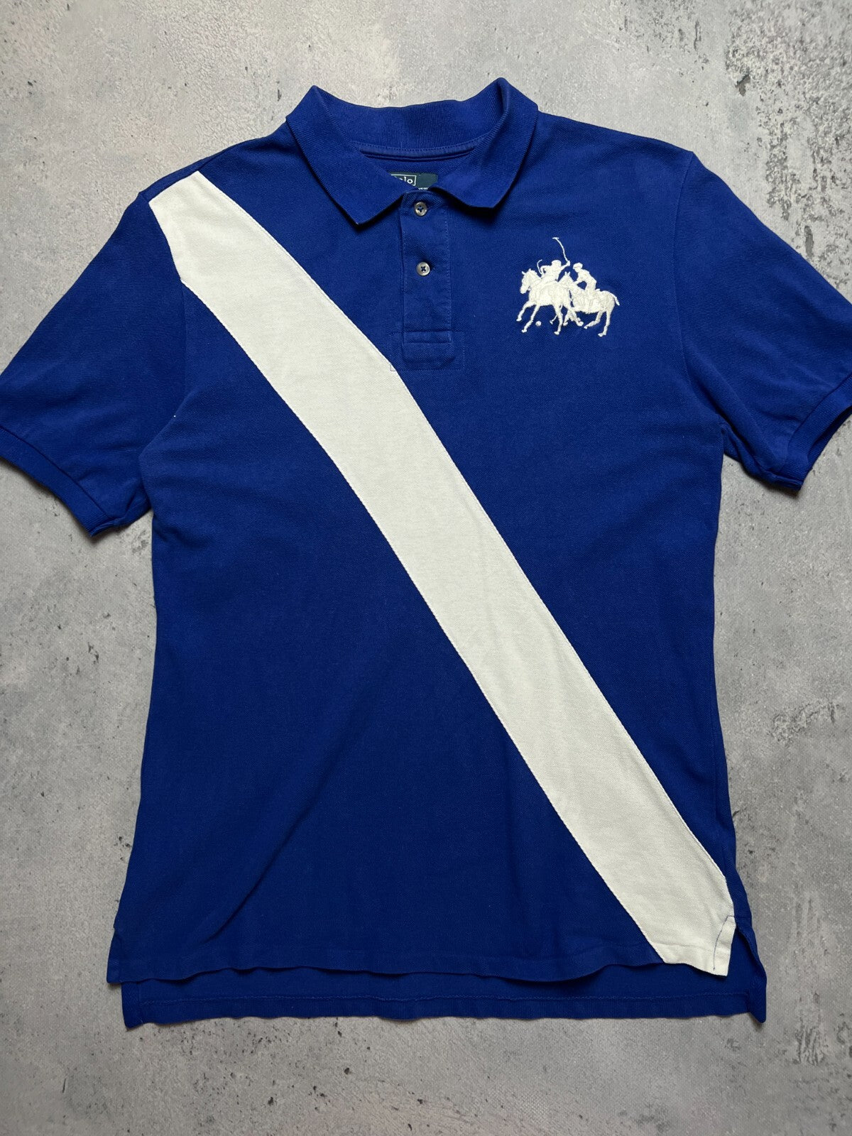 Vintage Polo Ralph Lauren Striped Rugby y2k Tee USA Rare 00s