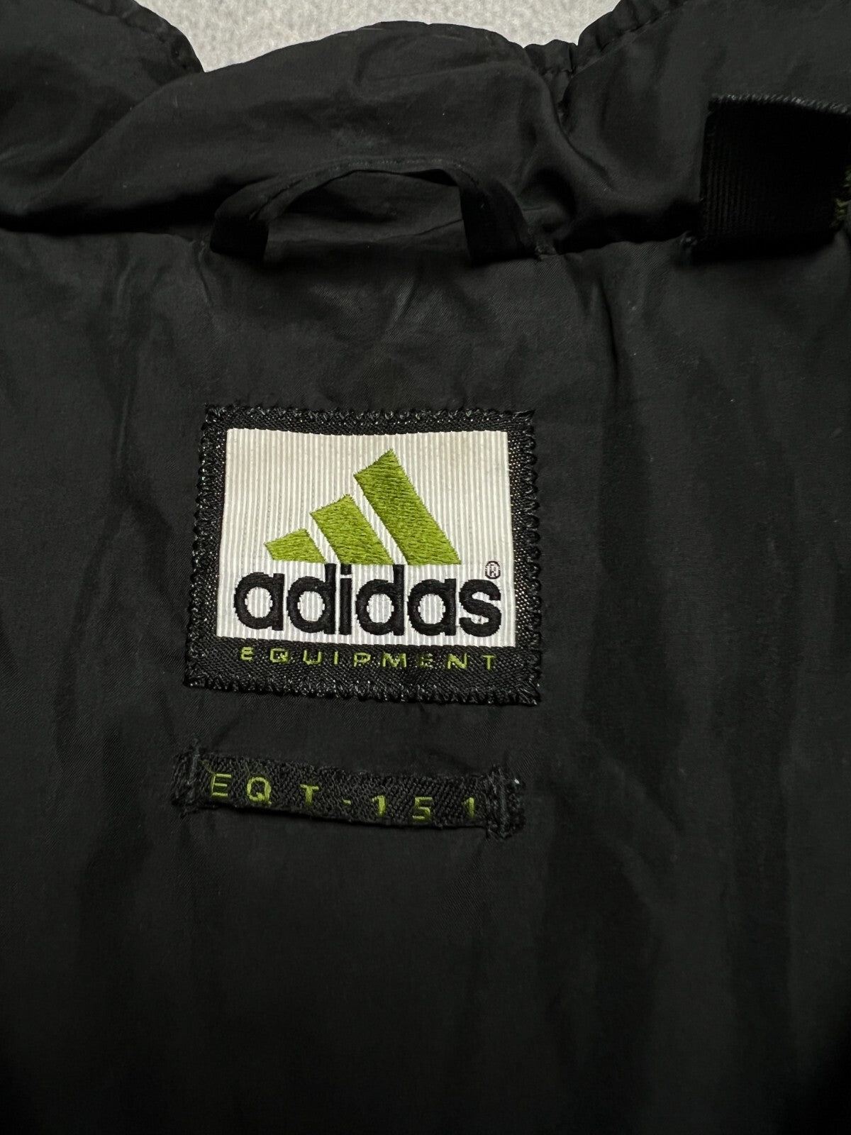 Adidas Equipment EQT-151 Black Green Logo Puffer Down Jacket