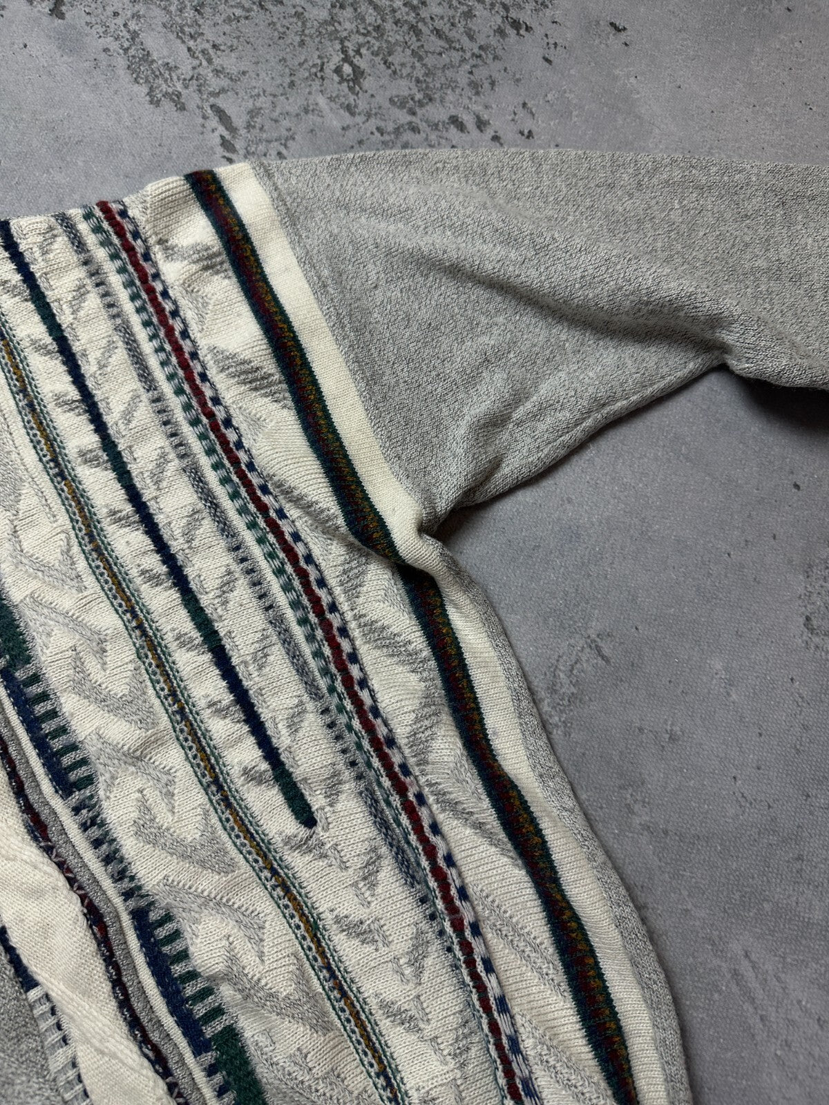 Vintage Engbers Italy Wool Knit Sweater Coogi Style 90s y2k