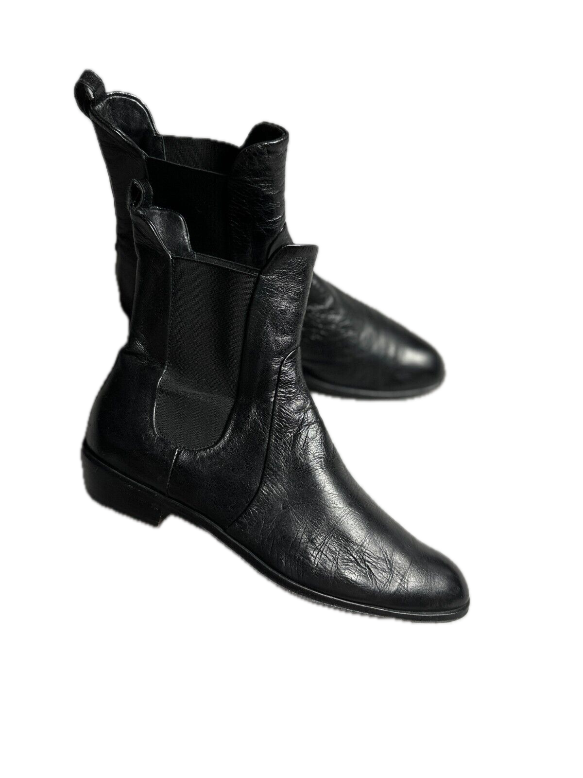 AGL Leather Cowboy Boots Rare Italian Item Avant Garde y2k