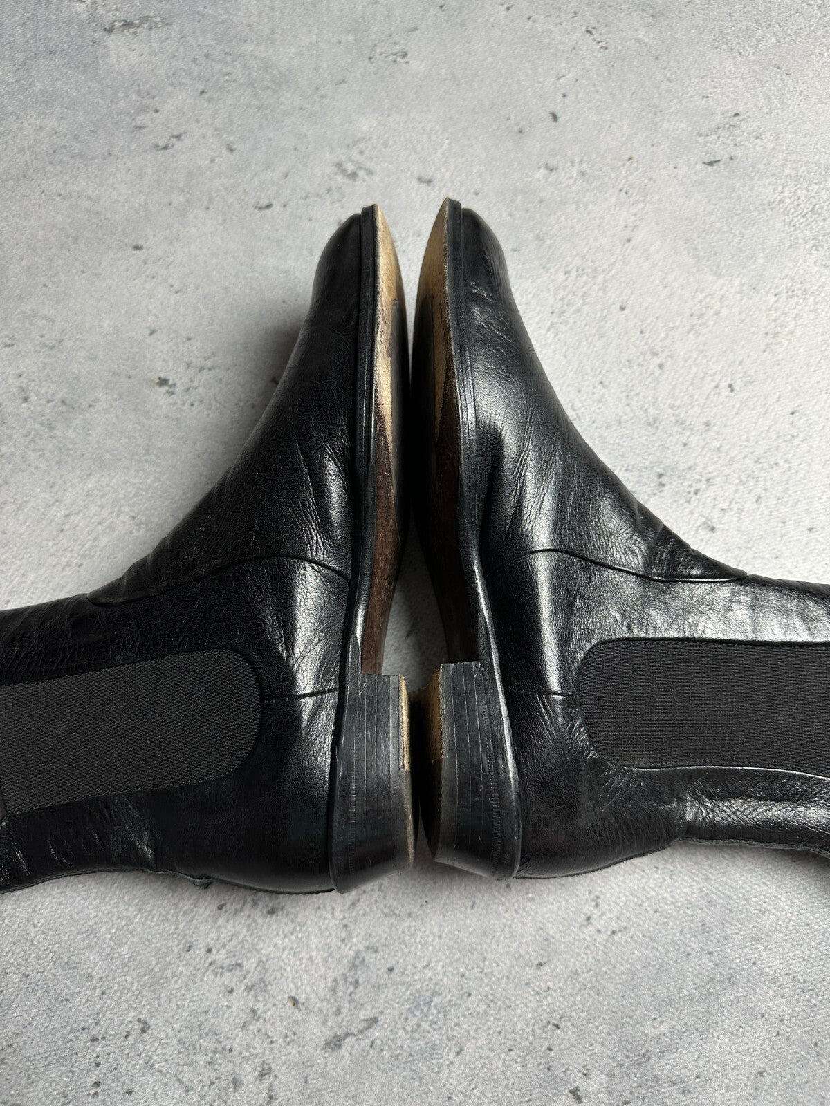 AGL Leather Cowboy Boots Rare Italian Item Avant Garde y2k